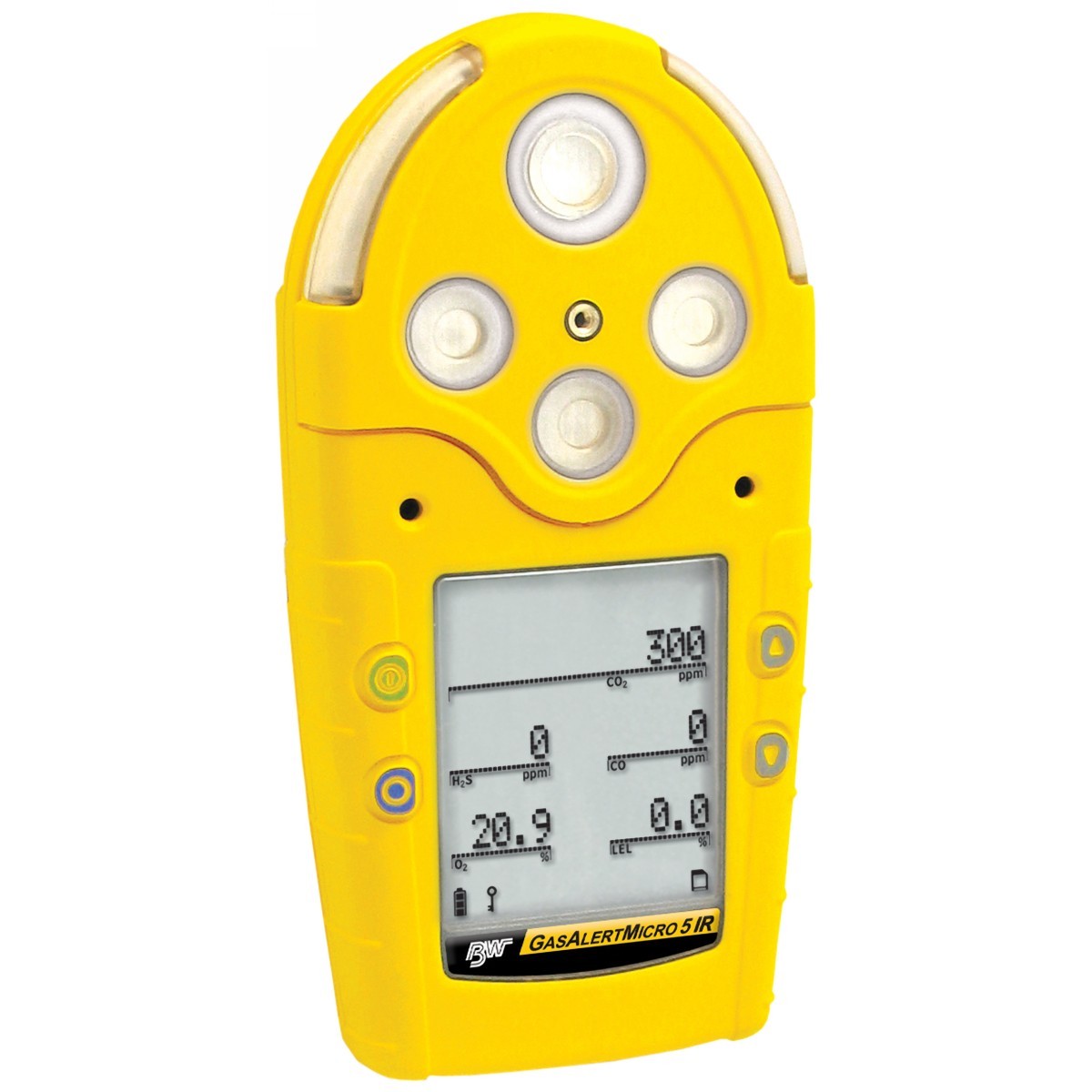 BW Technologies by Honeywell GasAlertMicro 5 Portable Carbon Dioxide, Combustible Gases And Oxygen Monitor