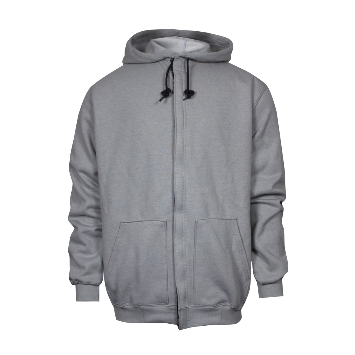 National Safety Apparel Small Gray Modacrylic Blend Fleece Heavyweight Flame Resistant Hooded Sweatshirt With Zipper Front Closu National Safety Apparel Small Gray Modacrylic Blend Fleece Heavyweight Flame Resistant Hooded Sweatshirt With Zipper Front Closu