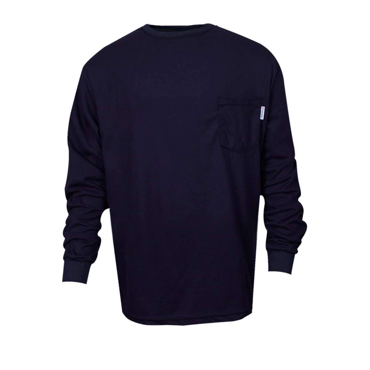 National Safety Apparel X-Large Navy 100% FR Cotton Long Sleeve Flame Resistant T-Shirt National Safety Apparel X-Large Navy 100% FR Cotton Long Sleeve Flame Resistant T-Shirt
