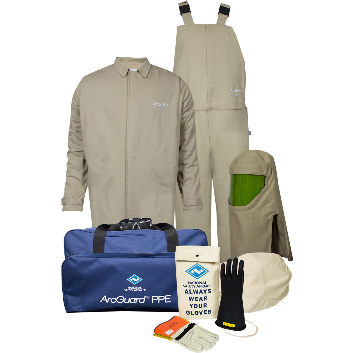 National Safety Apparel 2X Tan FR CottonNylon ArcGuar N33KIT4SC40EC2X11 for sale online at autumn supply