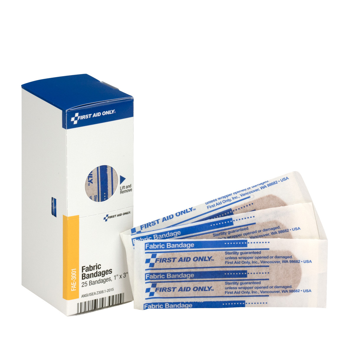First Aid Only 1 X 3 Smart Compliance Fabric Adhesive AU3FAE3001 for sale online at autumn supply