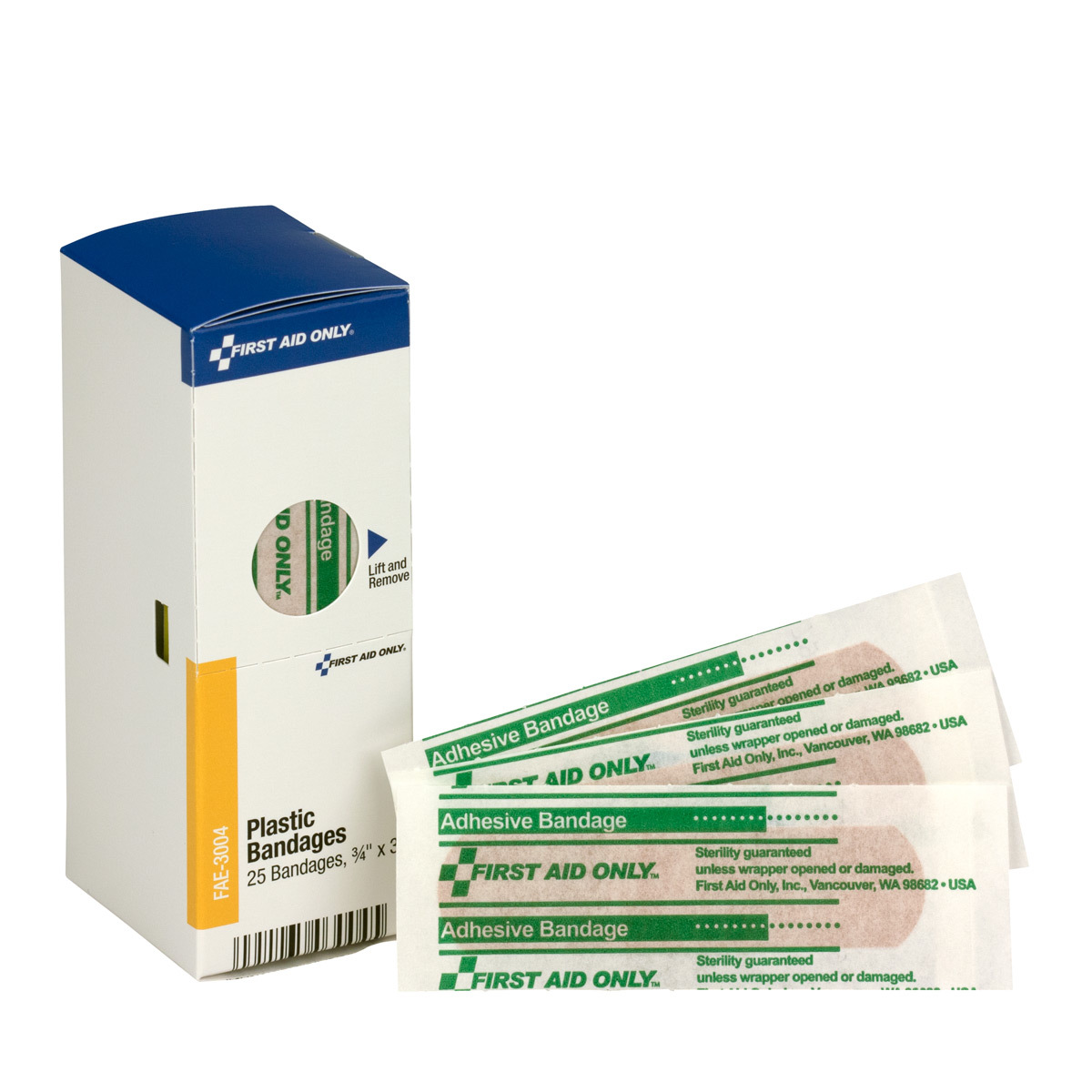 First Aid Only 34 X 1 Smart Compliance Plastic Adhesi AU3FAE3004 for sale online at autumn supply