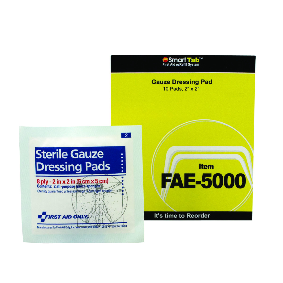 First Aid Only 2 X 2 Smart Compliance Sterile Gauze P AU3FAE5000 for sale online at autumn supply