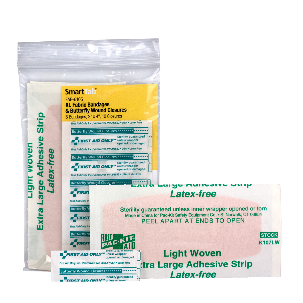 First Aid Only 2 X 4 Smart Compliance Fabric And Plas AU3FAE6105 for sale online at autumn supply