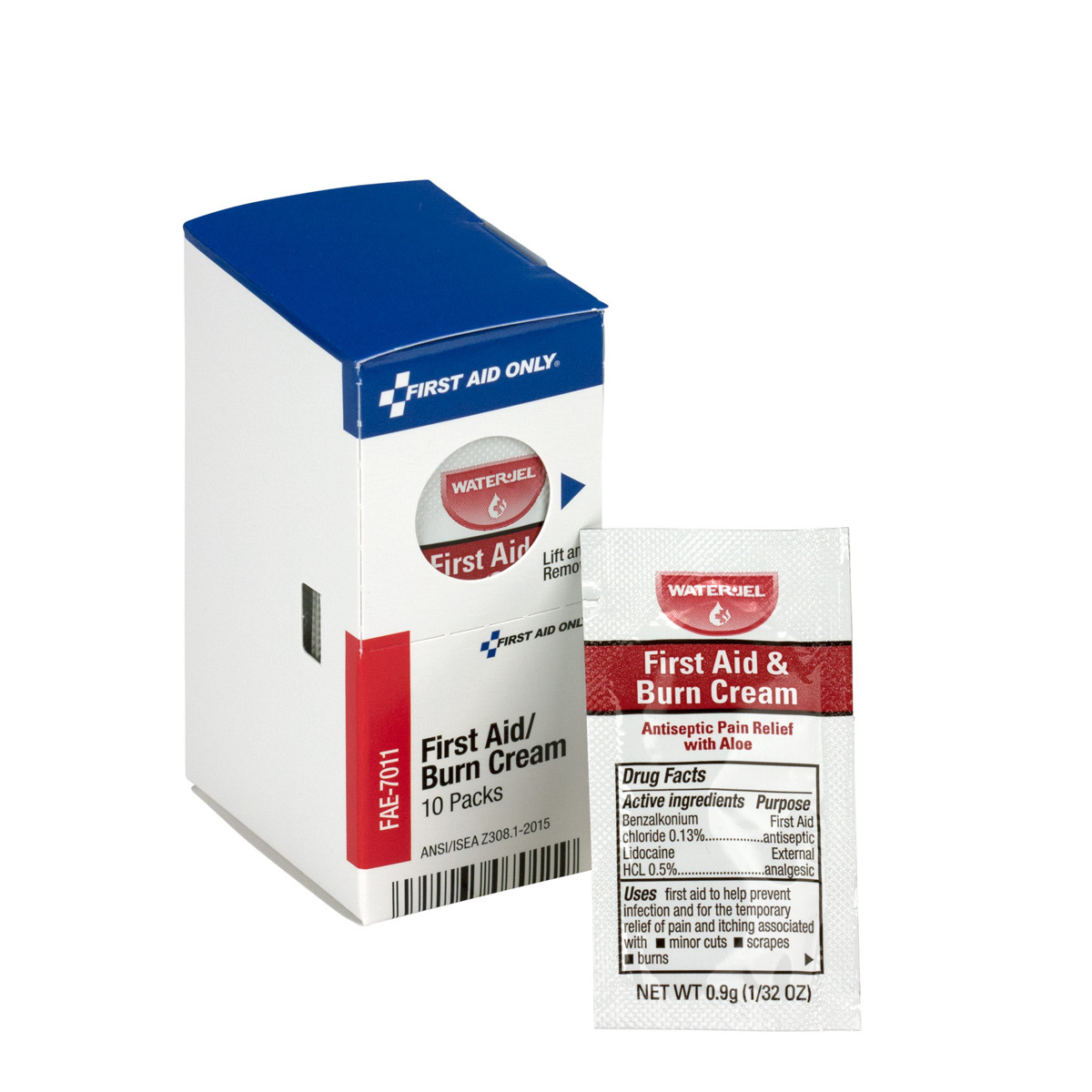 First Aid Only® .9 Gram Smart Compliance Burn Cream (10 Per Box)
