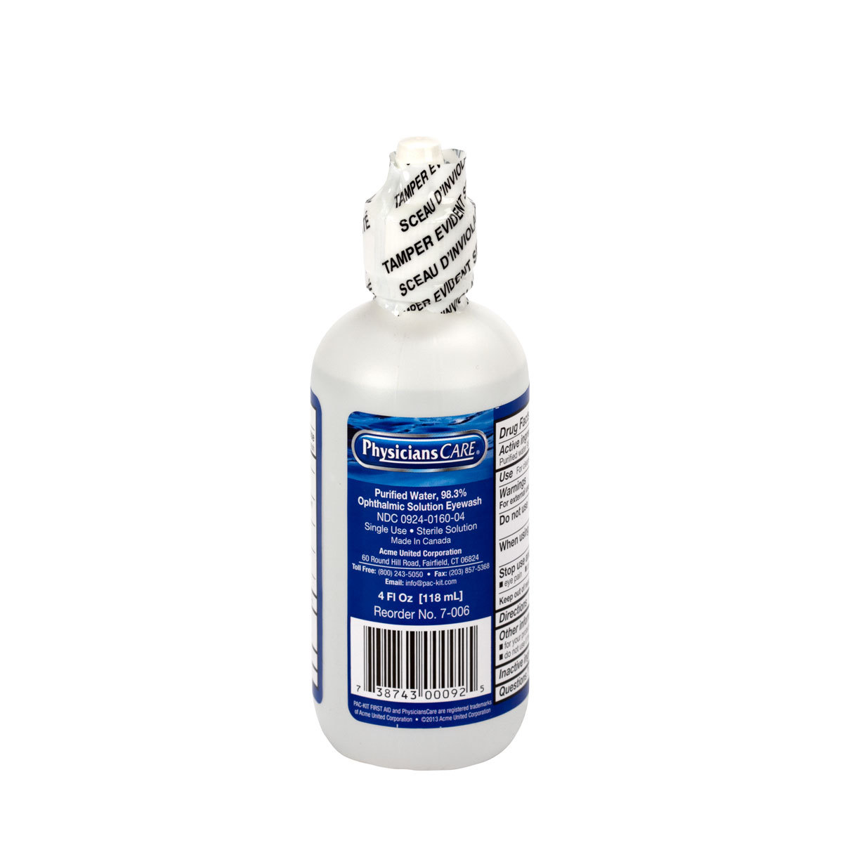First Aid Only 4 Ounce Bottle SmartCompliance Eye Wash AU3FAE7016 for sale online at autumn supply