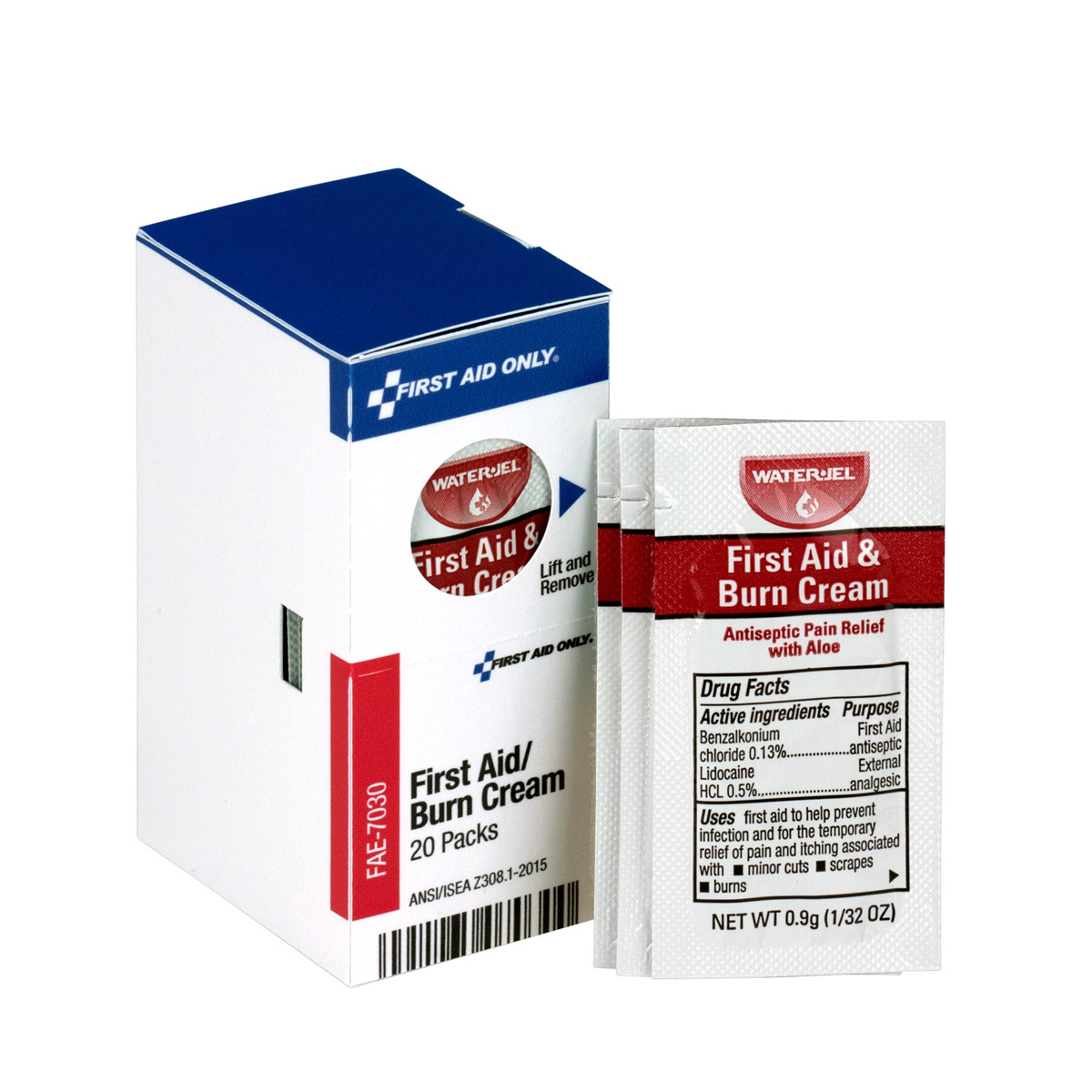 First Aid Only® .9 Gram Smart Compliance Burn Cream (20 Per Box)