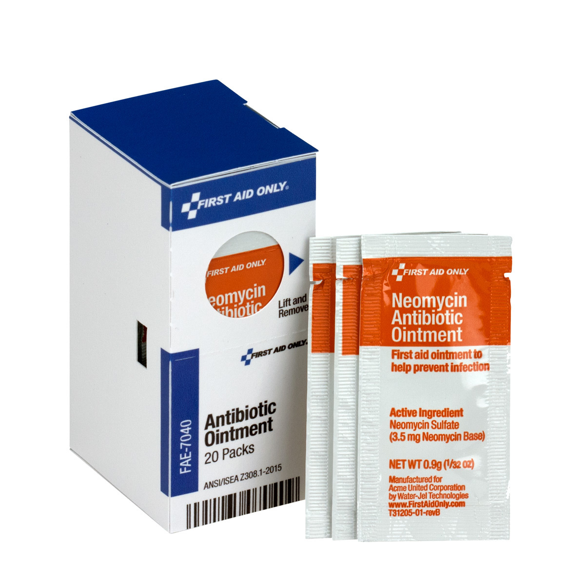 First Aid Only® .9 Gram Smart Compliance Burn Cream (20 Per Box)