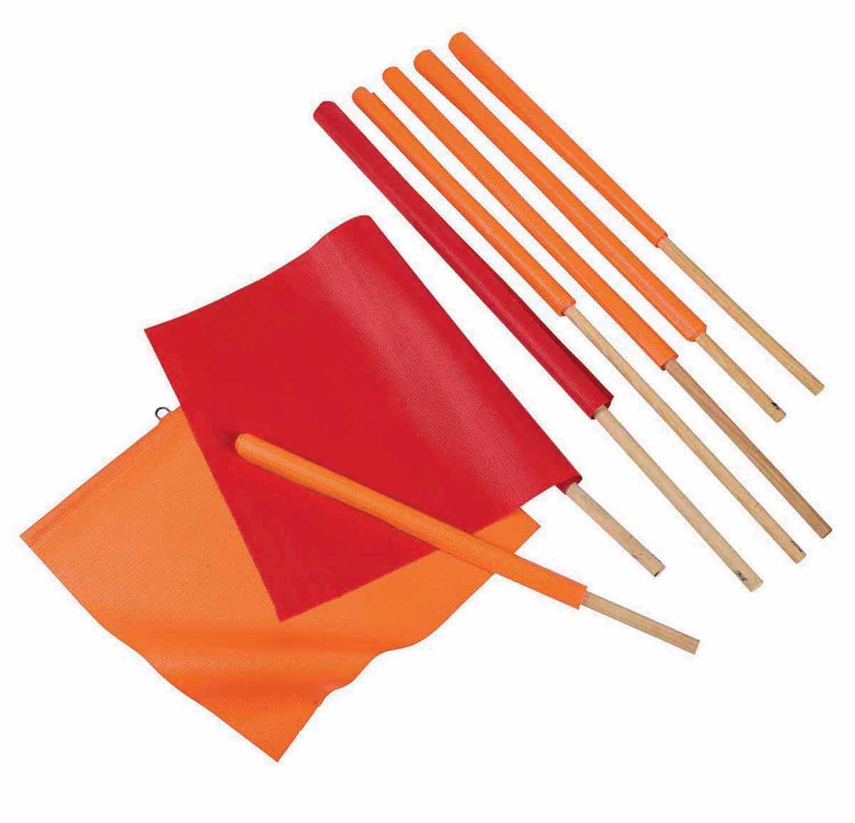 Cortina Safety Products Red/Orange Vinyl Warning Flag
