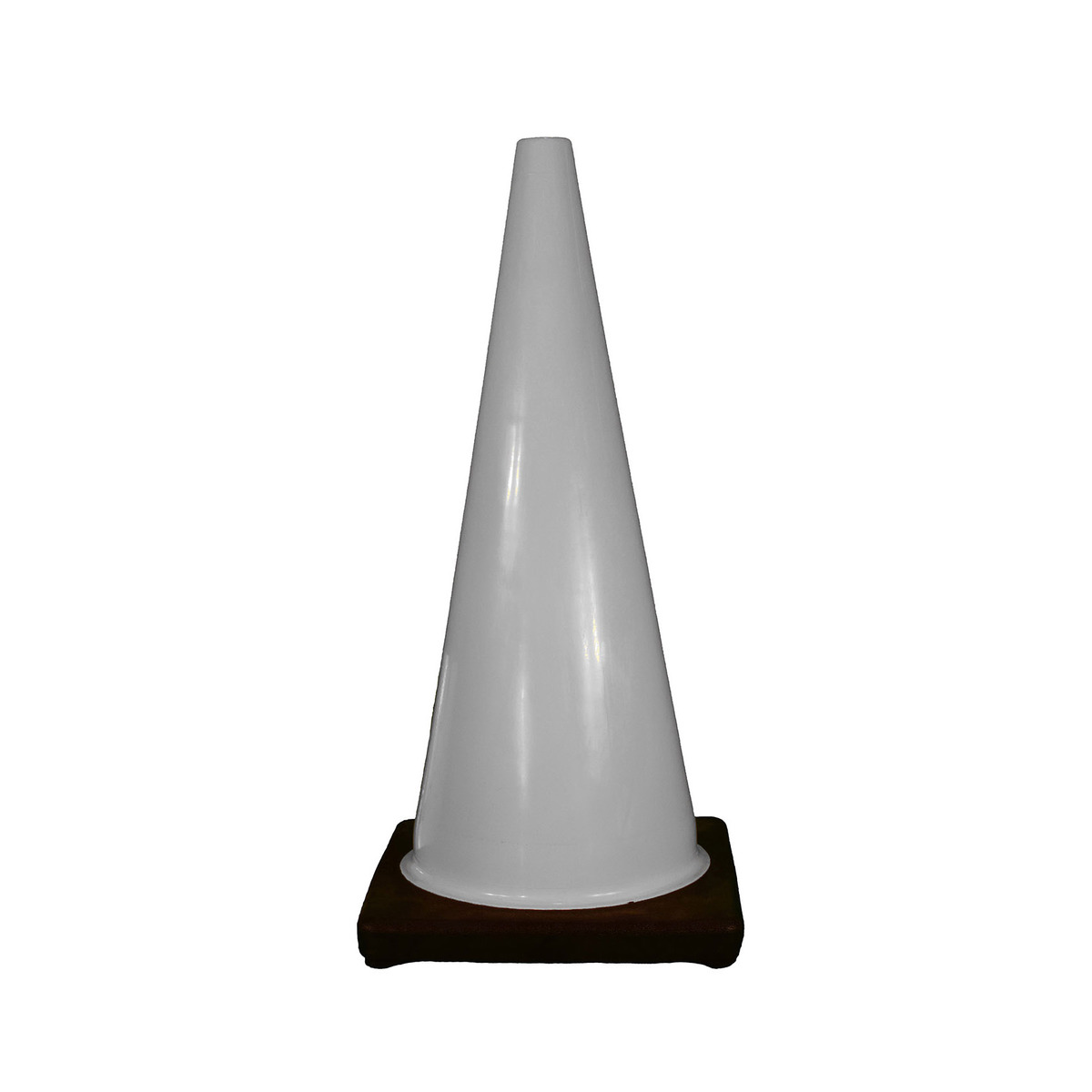Cortina Safety Products White PVC Traffic Cone