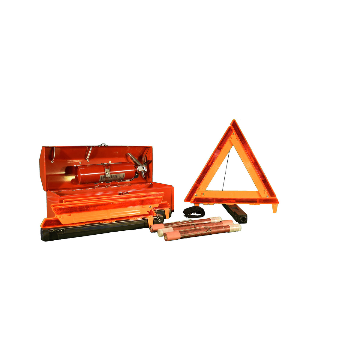 Cortina Safety Products Orange Acrylic/ABS/Metal Fleet Safety Kit With Refillable Fire Extinguisher