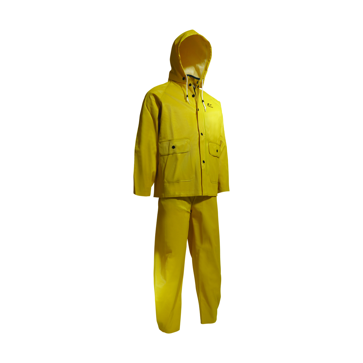 Dunlop® Protective Footwear Small Yellow Webtex .65 mm Polyester/PVC Rain Suit