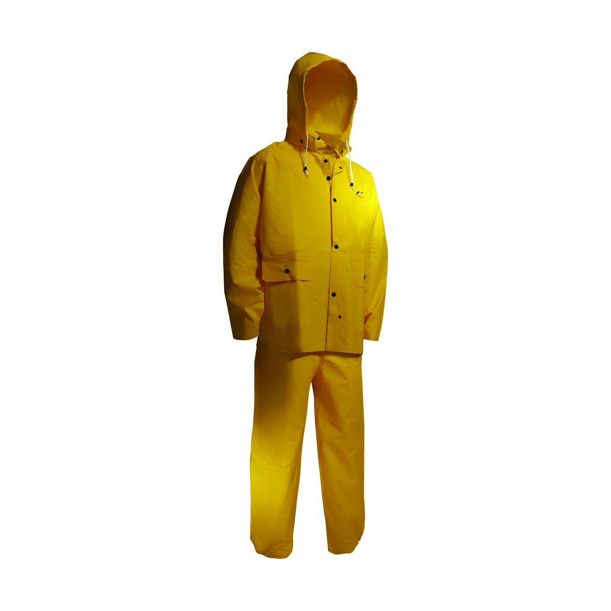 Dunlop® Protective Footwear Large Yellow Tuftex .3 mm Nylon/PVC Scrim Rain Suit