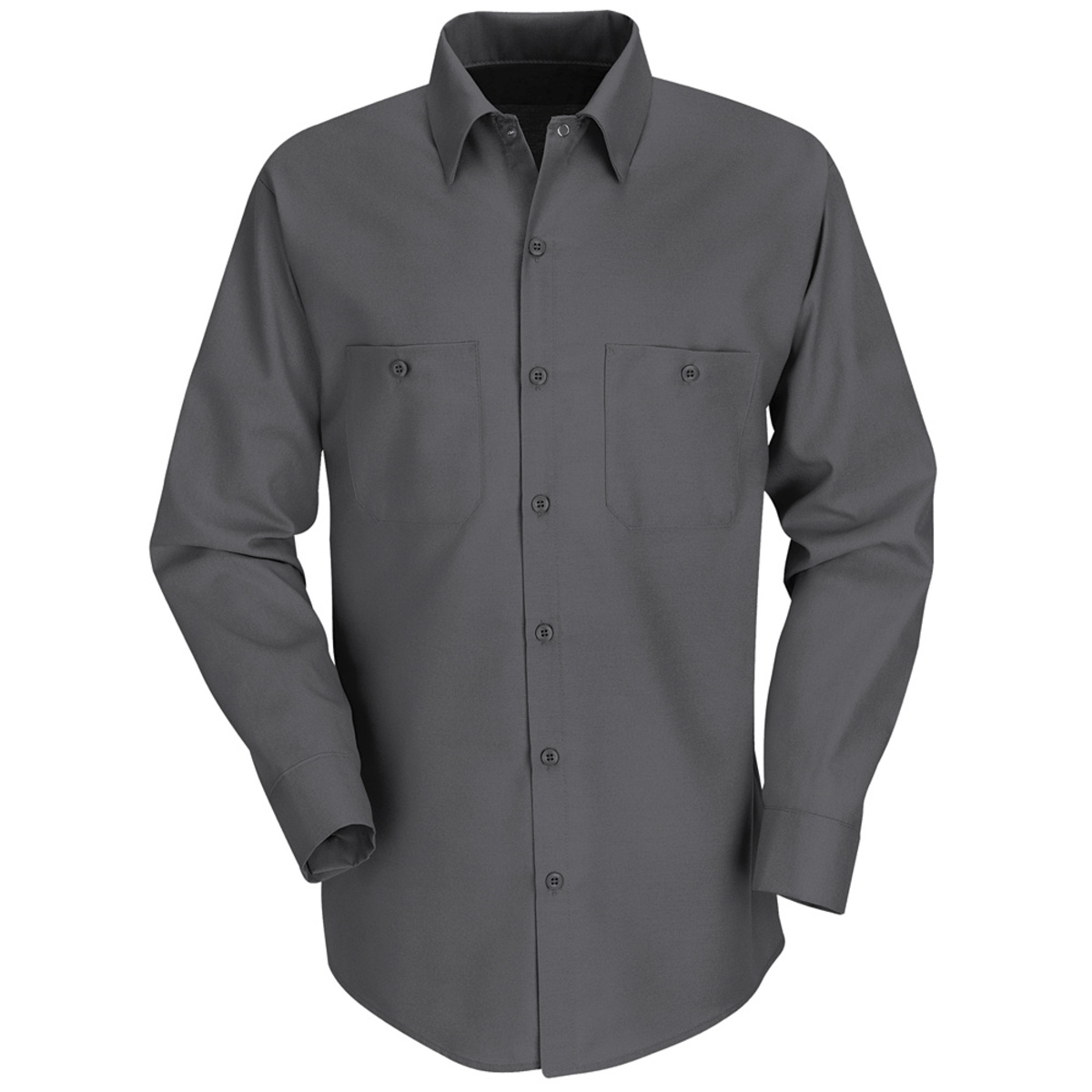 Red Kap® Large Charcoal 4.25 Ounce Polyester/Cotton Shirt With Button Closure