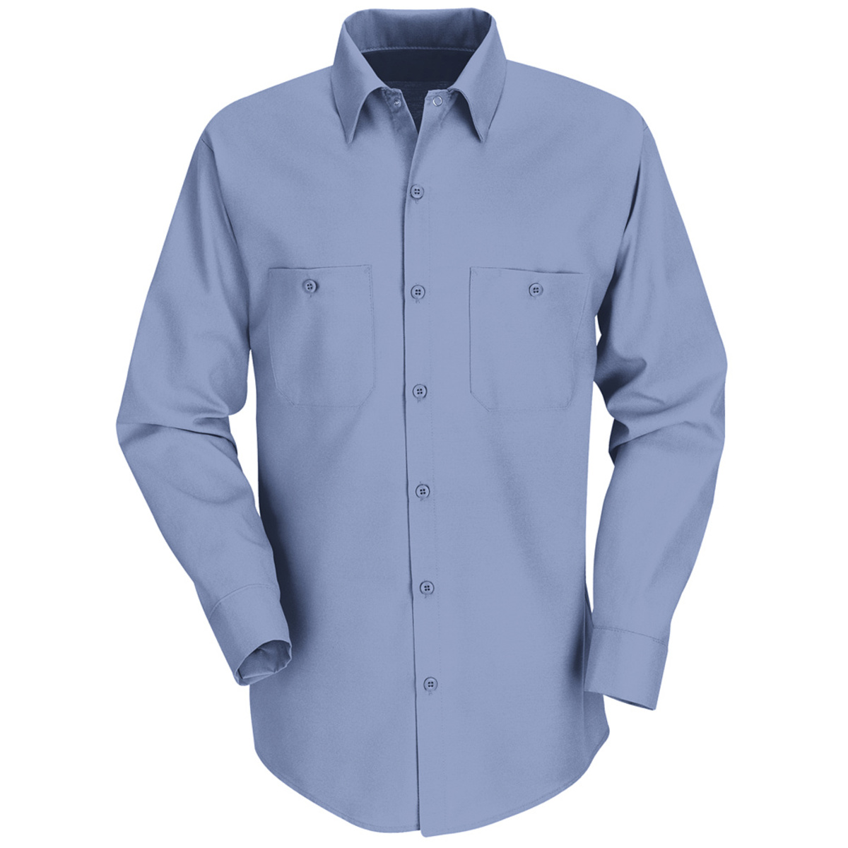 Red Kap® Medium Light Blue 4.25 Ounce Polyester/Cotton Shirt With Button Closure