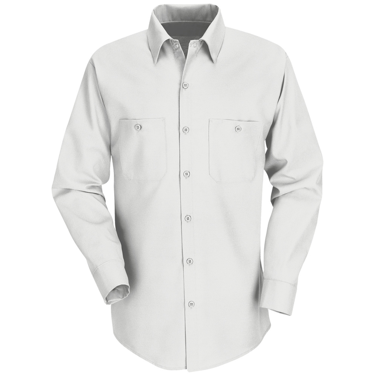 Red Kap® Large/Regular White 4.25 Ounce Polyester/Cotton Shirt With Button Closure