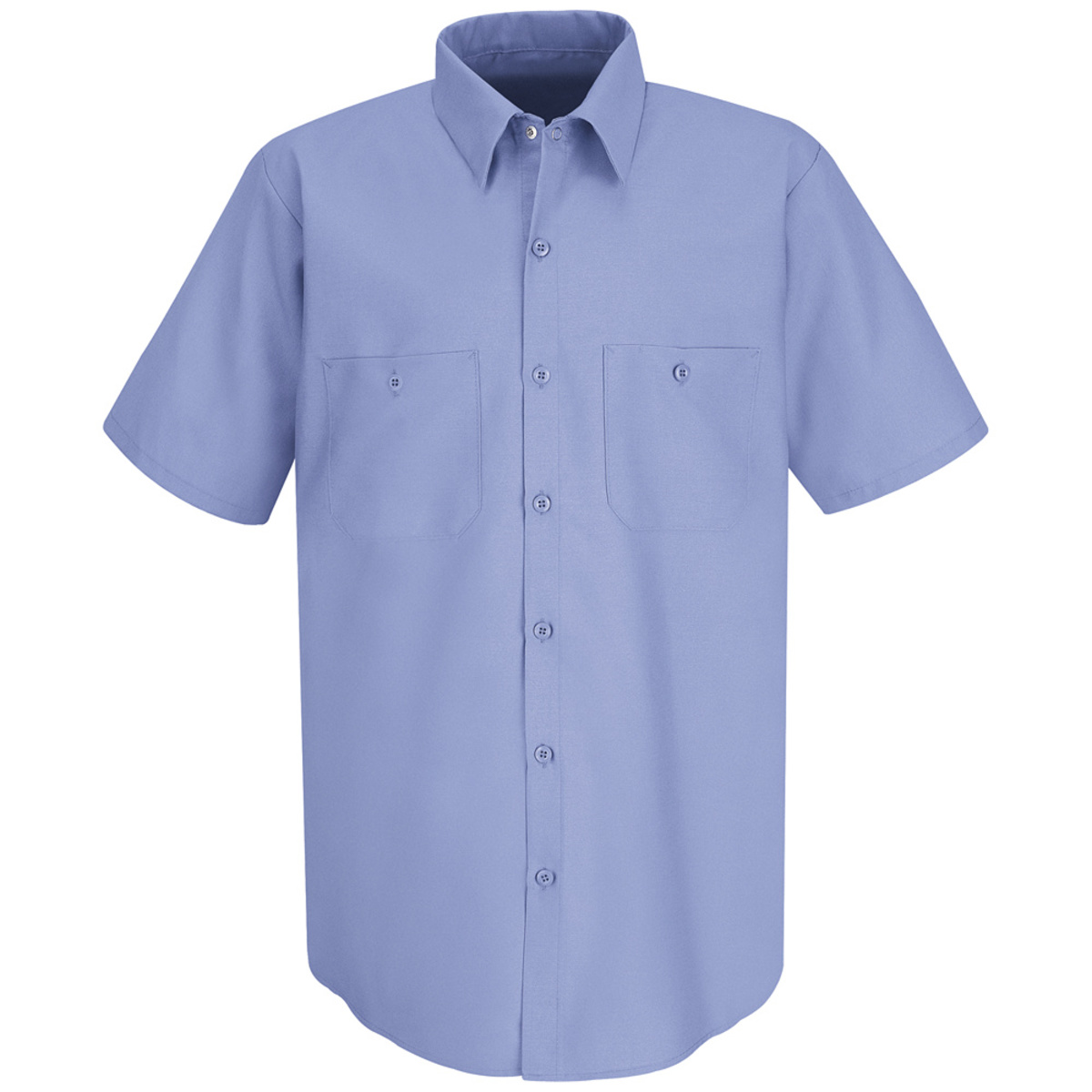 Red Kap® Medium Light Blue 4.25 Ounce Polyester/Cotton Shirt With Button Closure