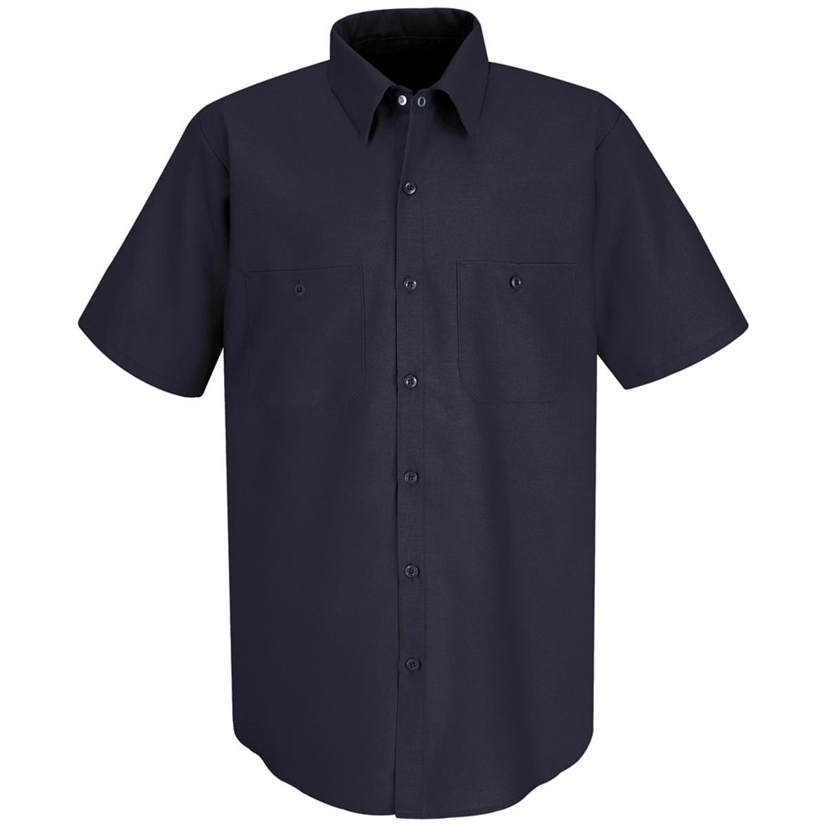 Red Kap® Large Navy 4.25 Ounce Polyester/Cotton Shirt With Button Closure