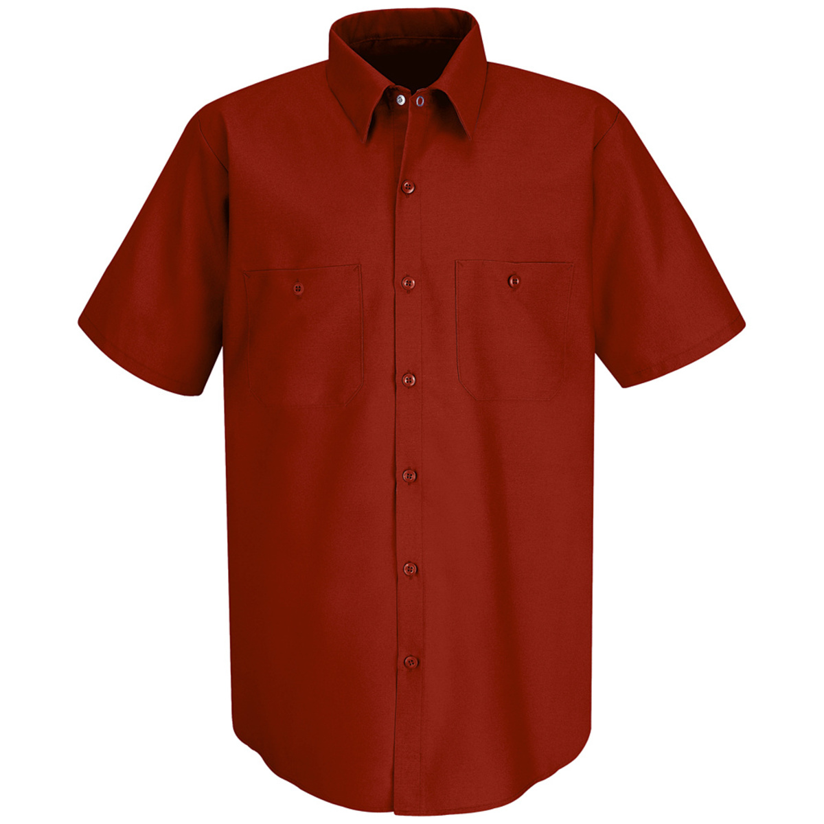 Red Kap® Medium Red 4.25 Ounce Polyester/Cotton Shirt With Button Closure