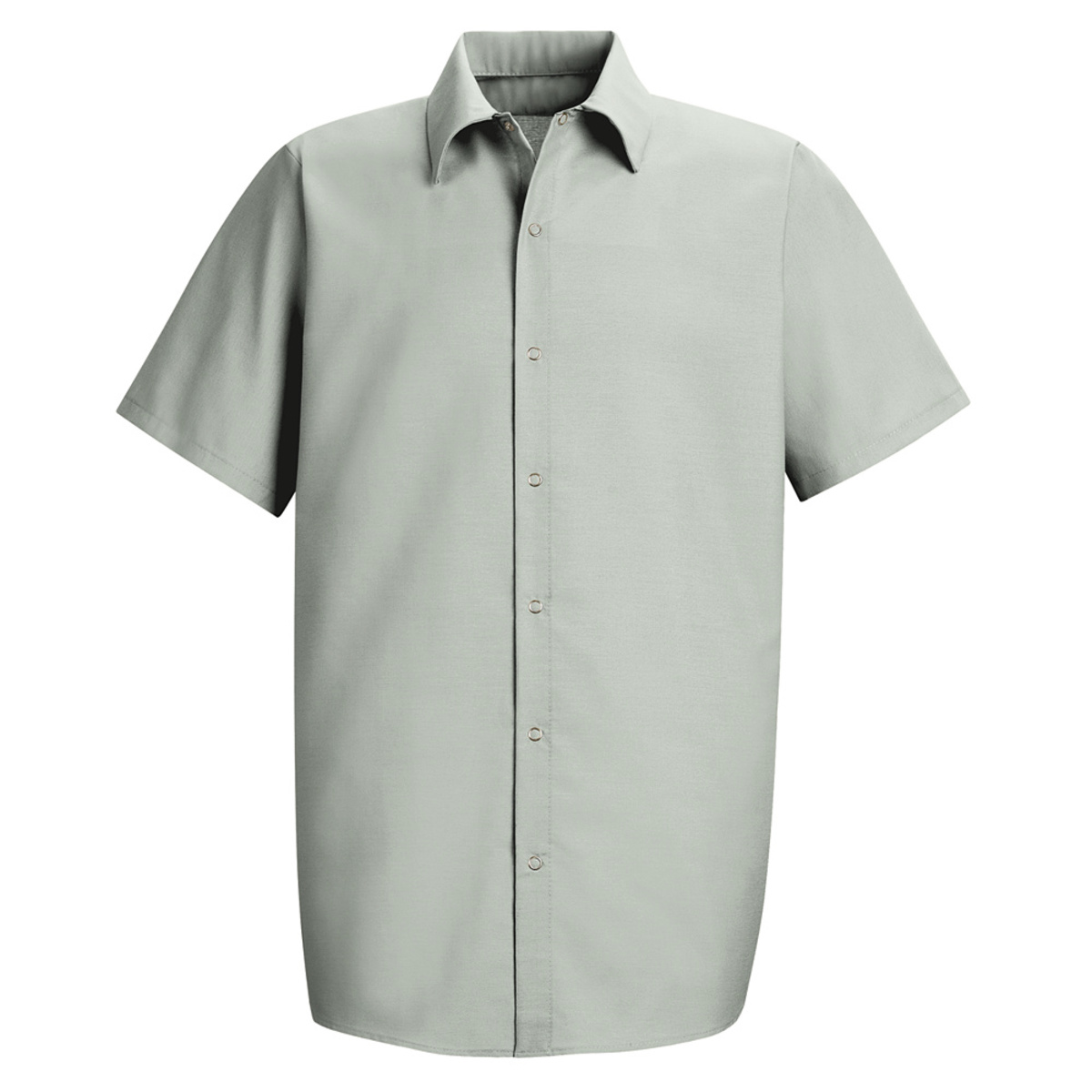 Red Kap® Medium Light Grey 4.25 Ounce Polyester/Cotton Work Shirt With Gripper Closure