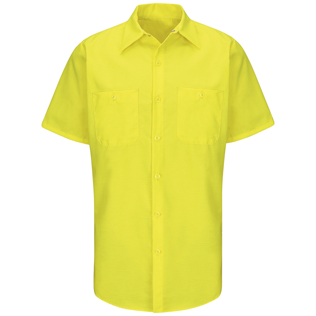 Red Kap® Large Yellow And Green 4.25 Ounce Polyester/Cotton Shirt