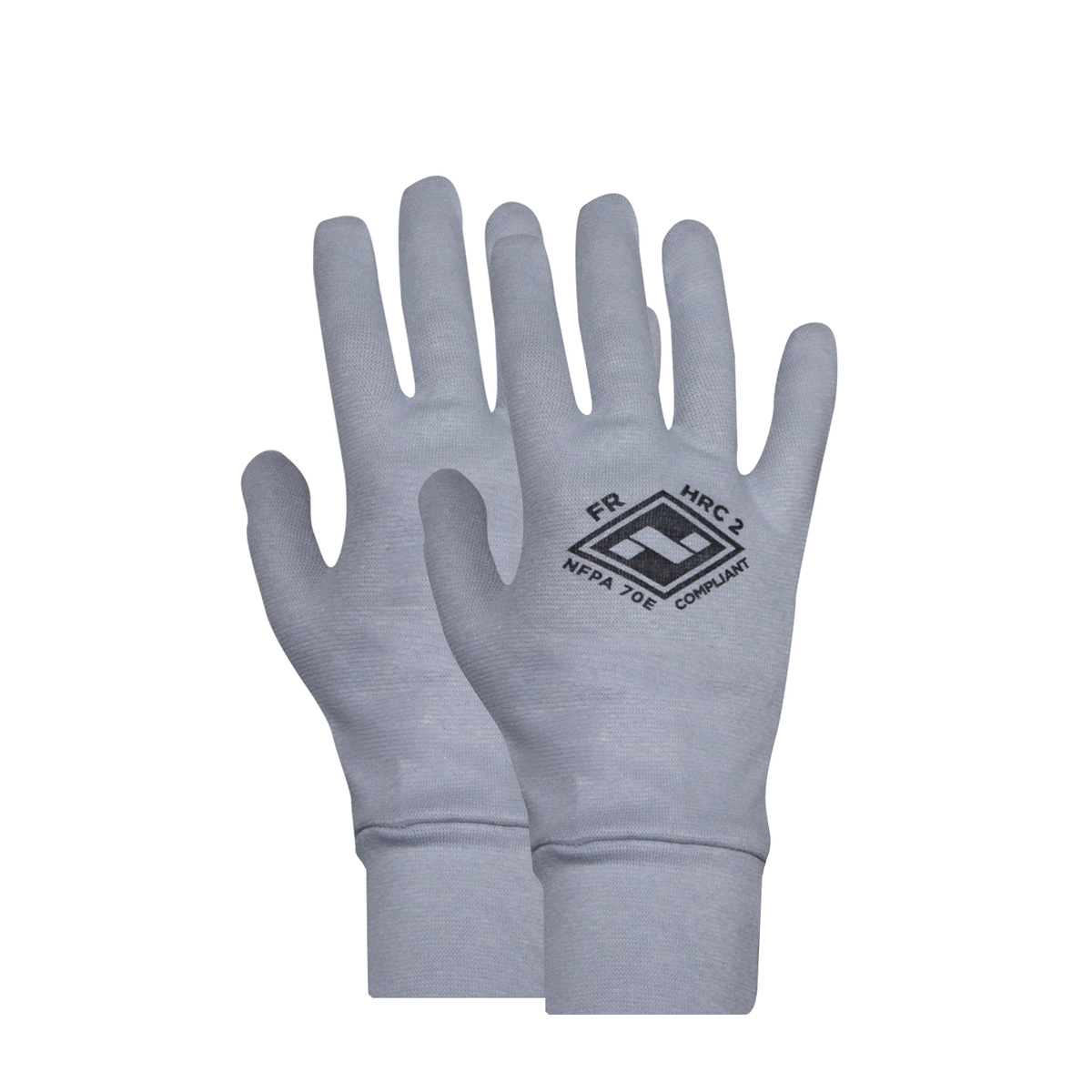 National Safety Apparel Large Gray ArcGuard® Flame Resistant Rib Knit 12 cal/cm² Linesmens Glove Liner
