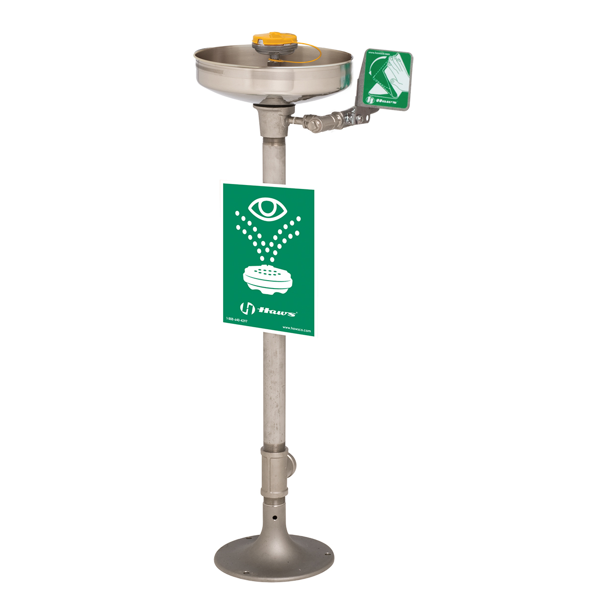 Haws AXION MSR Corrosion Resistant Pedestal Eye Wash H307777 for sale online at autumn supply