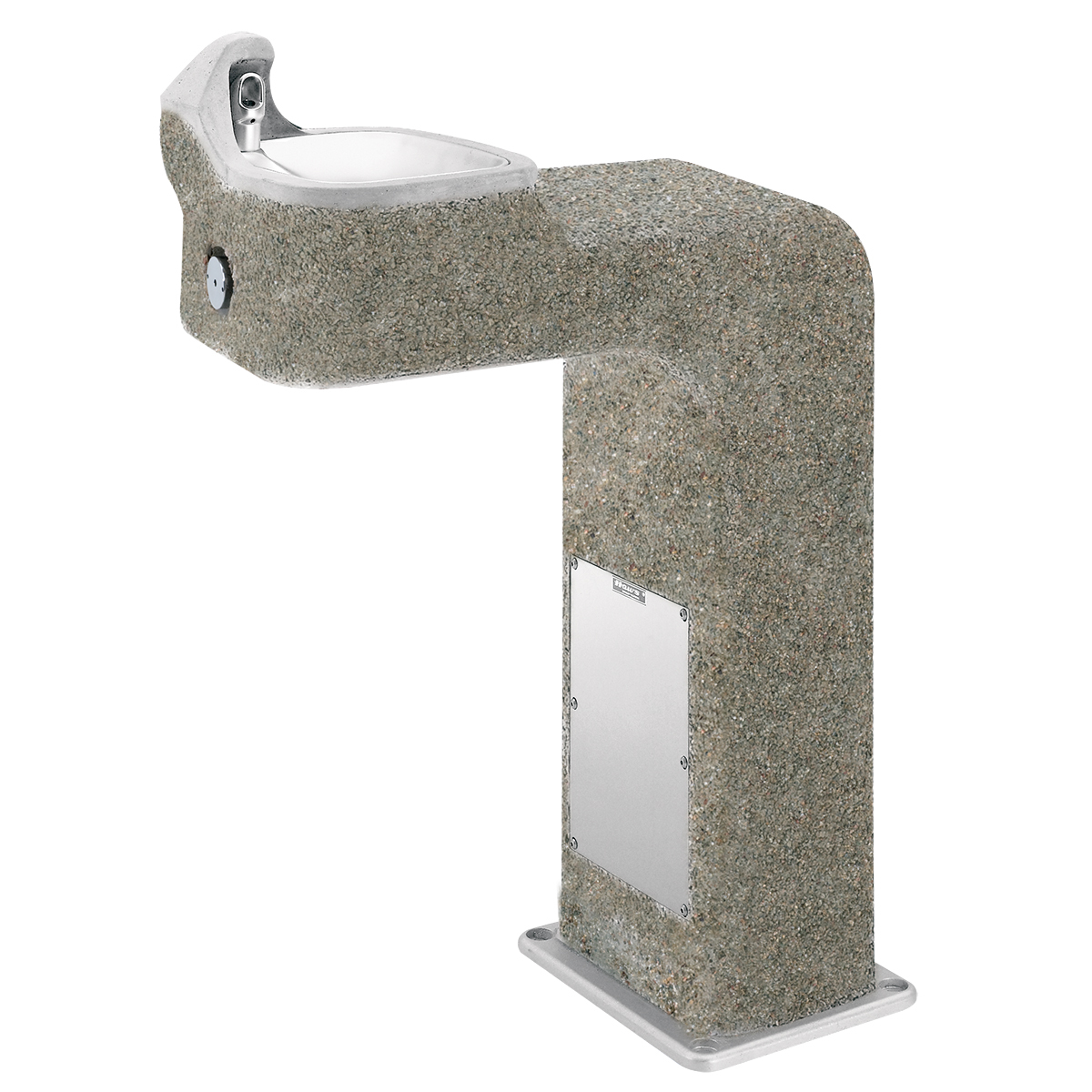 Haws 38 BarrierFree Concrete Pedestal Drinking Founta H303177 for sale online at autumn supply