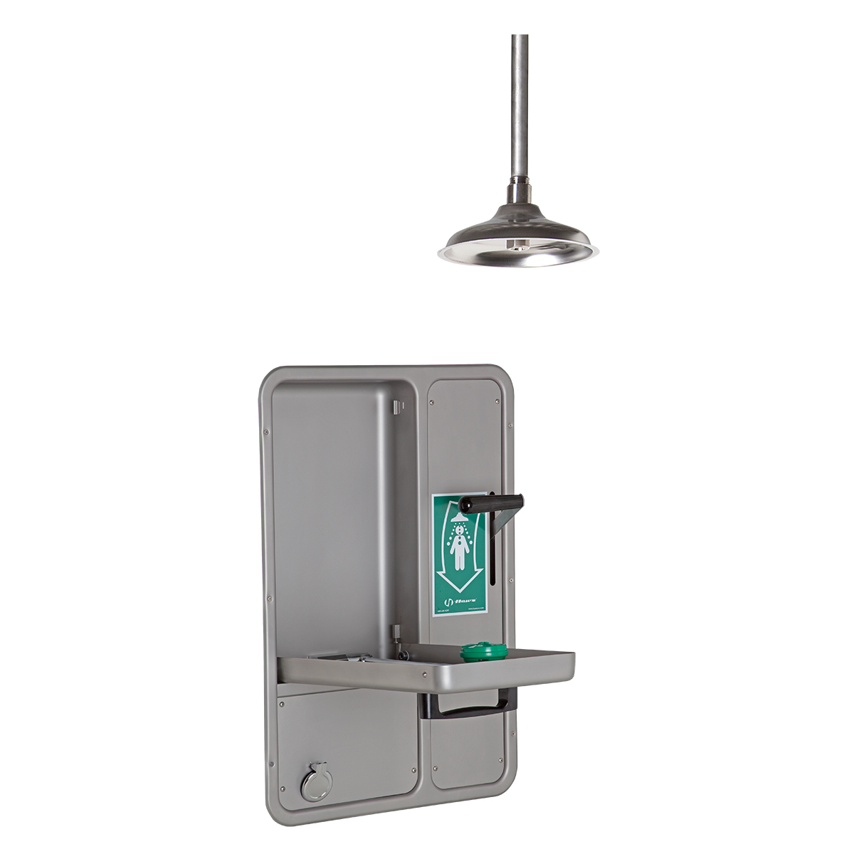 Haws® AXION® MSR Barrier-Free Recessed Shower Eye Wash Station