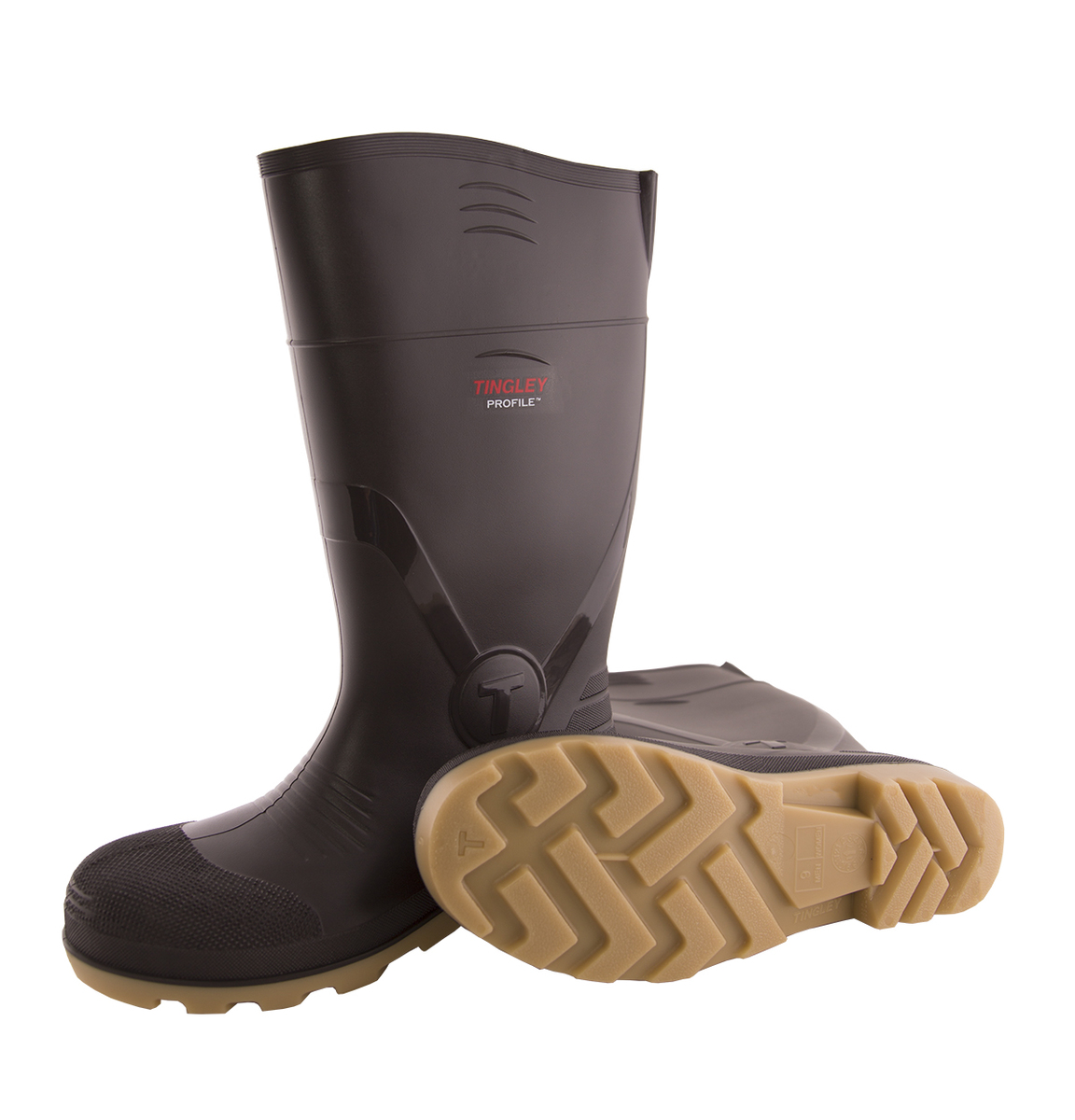 Tingley Size 3 Profile Brown 15 PVC Knee Boots T5251154-03 for sale online at autumn supply