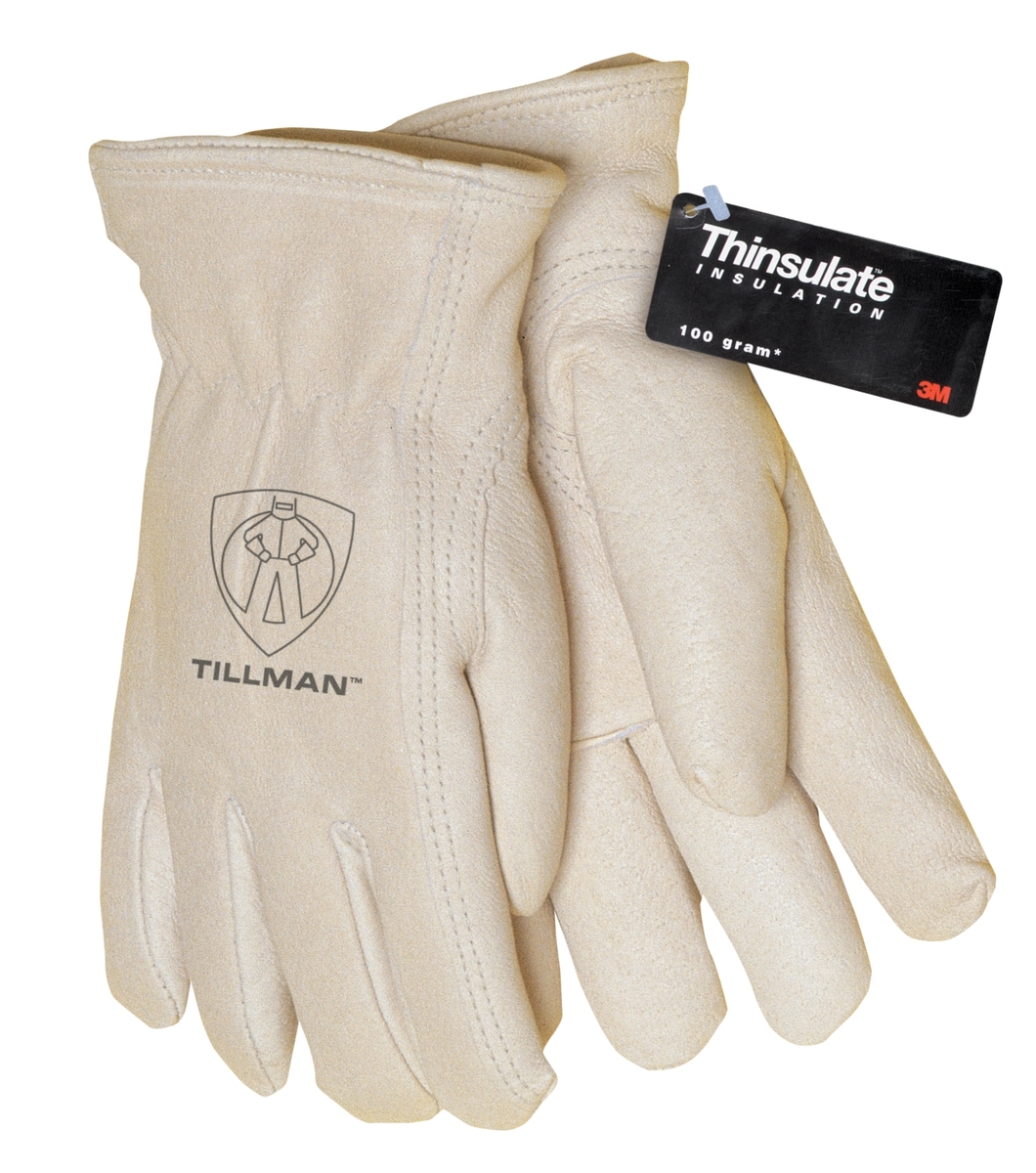 Tillman® Medium Pearl Pigskin Thinsulate™ Lined Cold Weather Gloves