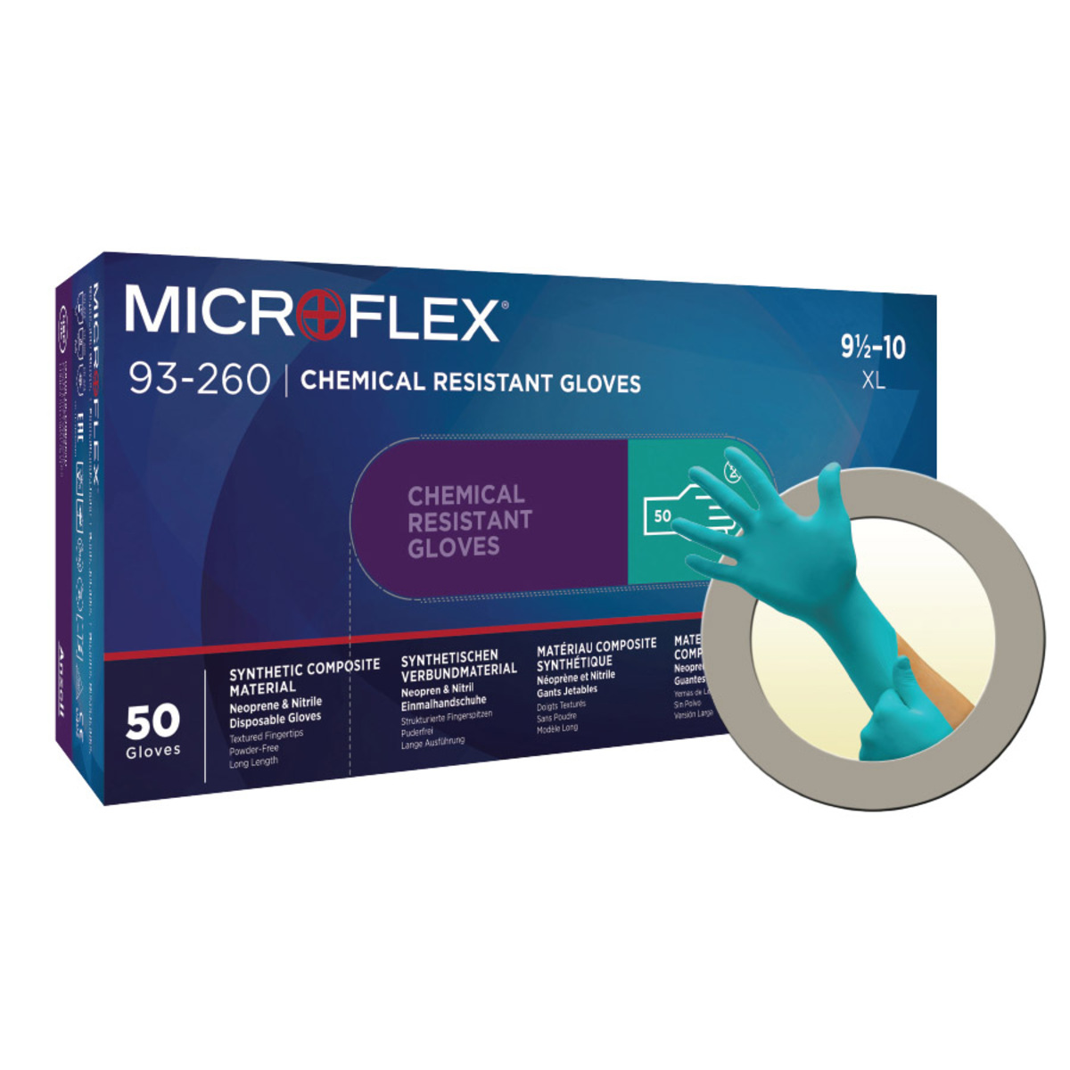 Ansell 2X Green Microflex® 7.8 mil Nitrile/Neoprene Disposable Gloves (Availability restrictions apply.)