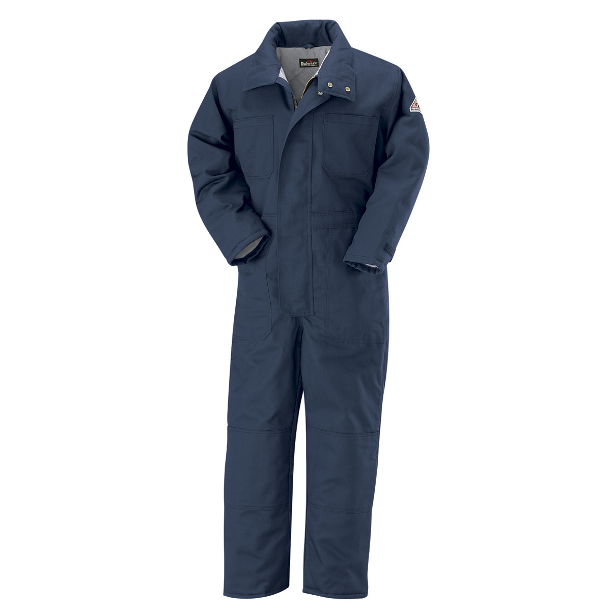 Bulwark® 5X Regular Navy Blue Westex Ultrasoft® Twill/Cotton/Nylon Water Repellent Flame Resistant Coveralls With Cotton Lining