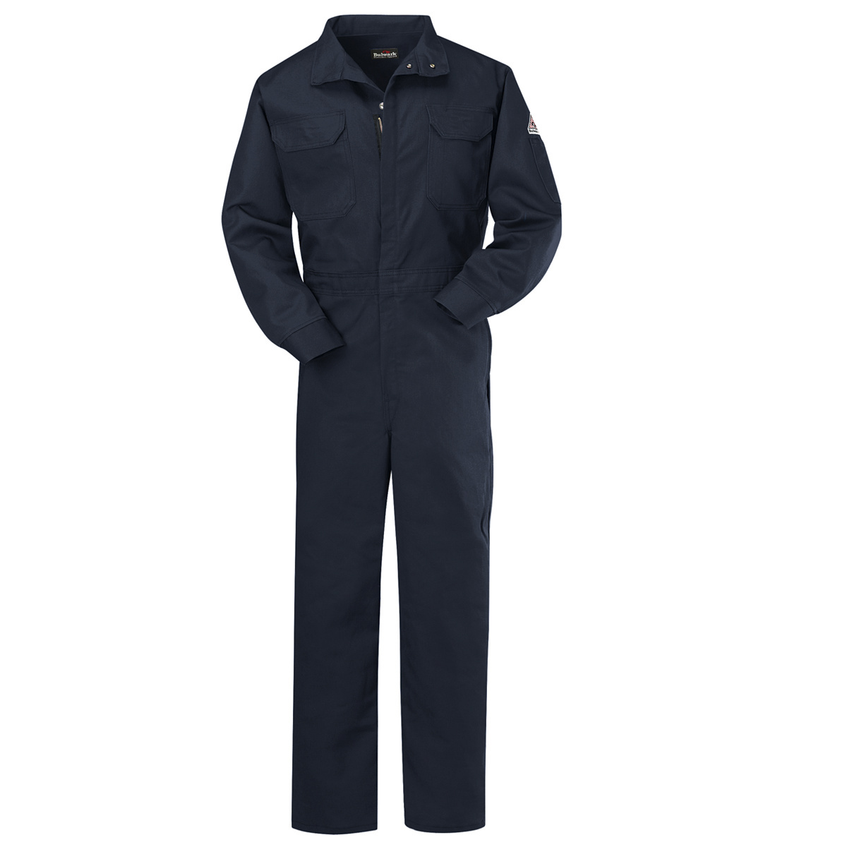 Bulwark® 40 Regular Navy Blue Nomex® IIIA/Nomex® Aramid/Kevlar® Aramid Flame Resistant Coveralls With Zipper Front Closure