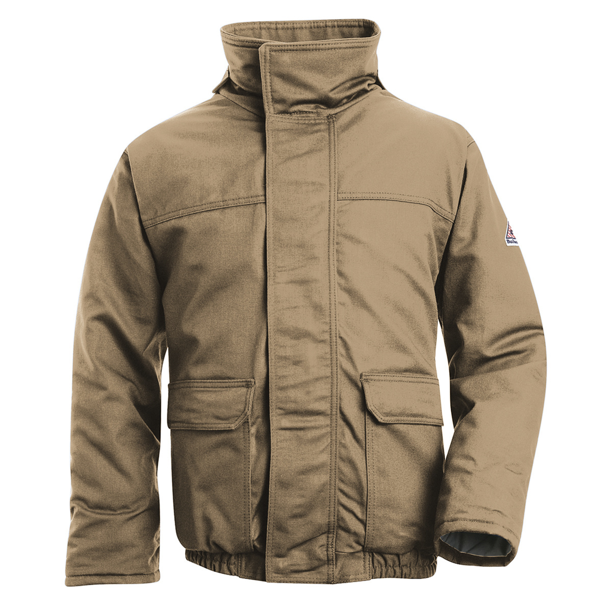 Bulwark® Large Regular Khaki Westex Ultrasoft® Twill/Cotton/Nylon Water Repellent Flame Resistant Jacket With Cotton Lining And Bulwark® Large Regular Khaki Westex Ultrasoft® Twill/Cotton/Nylon Water Repellent Flame Resistant Jacket With Cotton Lining And