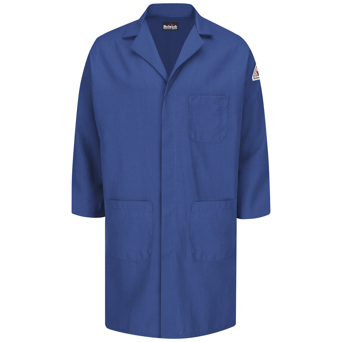Bulwark® Large Regular Royal Blue Nomex® IIIA/Nomex® Aramid/Kevlar® Aramid Flame Resistant Lab Coat With Snap Front Closure