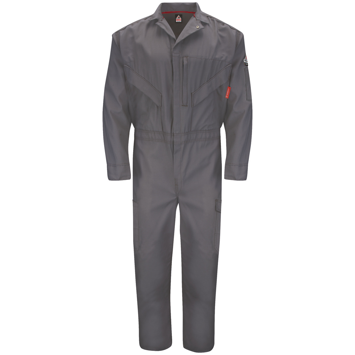 Bulwark® 64 Regular Gray Westex G2™ fabrics by Milliken® Ripstop Twill/Cotton/Polyester Flame Resistant Coveralls With Zipper Fr Bulwark® 64 Regular Gray Westex G2™ fabrics by Milliken® Ripstop Twill/Cotton/Polyester Flame Resistant Coveralls With Zipper Fr