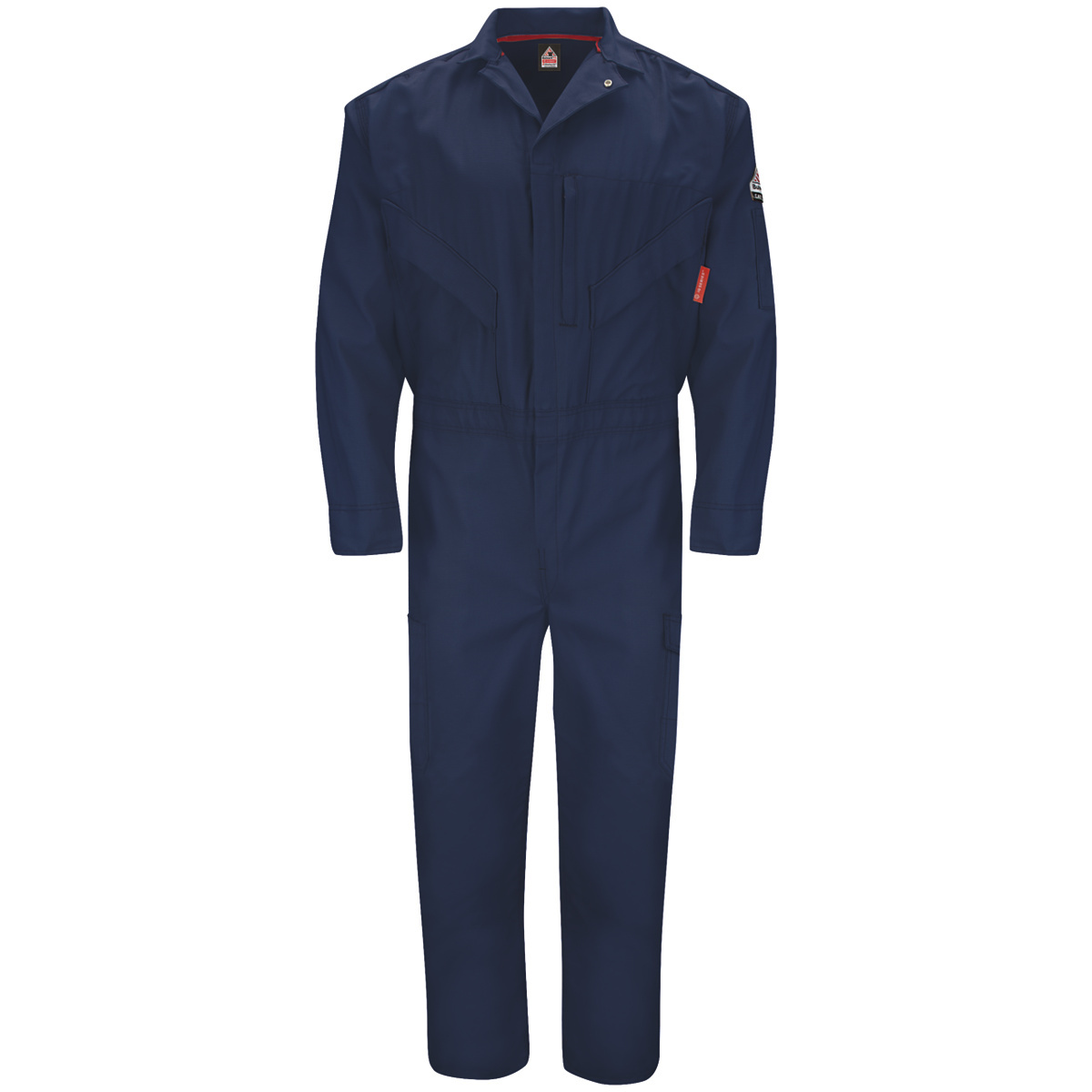 Bulwark® 54 Regular Navy Blue Westex G2™ fabrics by Milliken® Ripstop Twill/Cotton/Polyester Flame Resistant Coveralls With Zipp Bulwark® 54 Regular Navy Blue Westex G2™ fabrics by Milliken® Ripstop Twill/Cotton/Polyester Flame Resistant Coveralls With Zipp