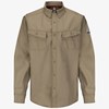 Bulwark® 3X Regular Khaki Westex G2™ fabrics by Milliken® Ripstop Twill/Cotton/Polyester Flame Resistant Work Shirt With Button