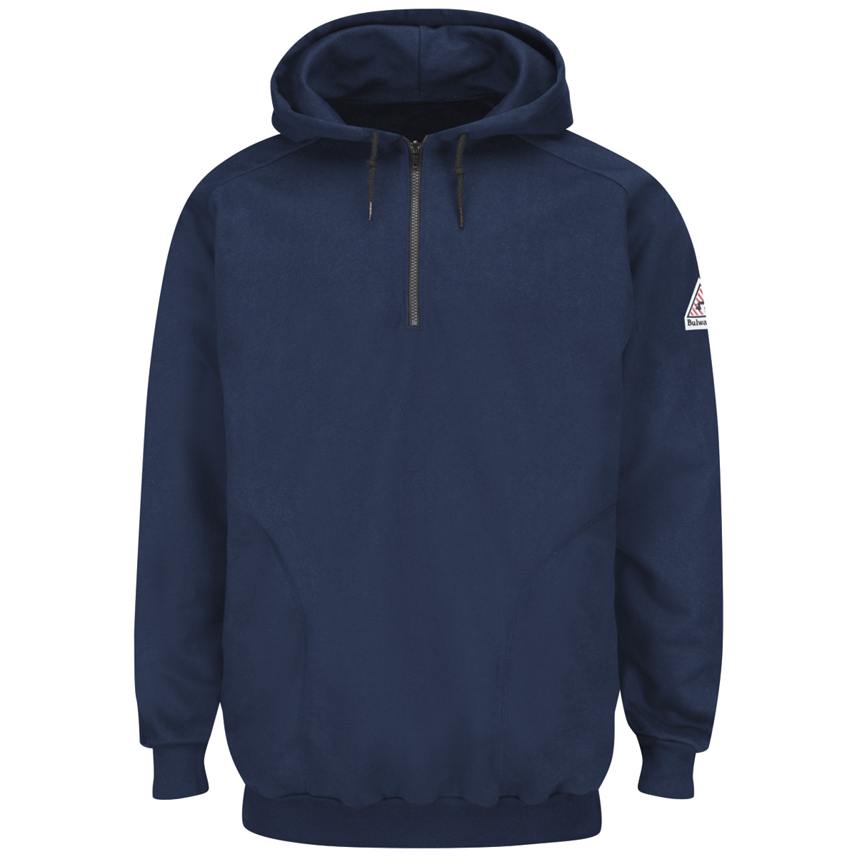 Bulwark® 5X Tall Navy Blue Cotton/Spandex Brushed Fleece Flame Resistant Hooded Sweatshirt