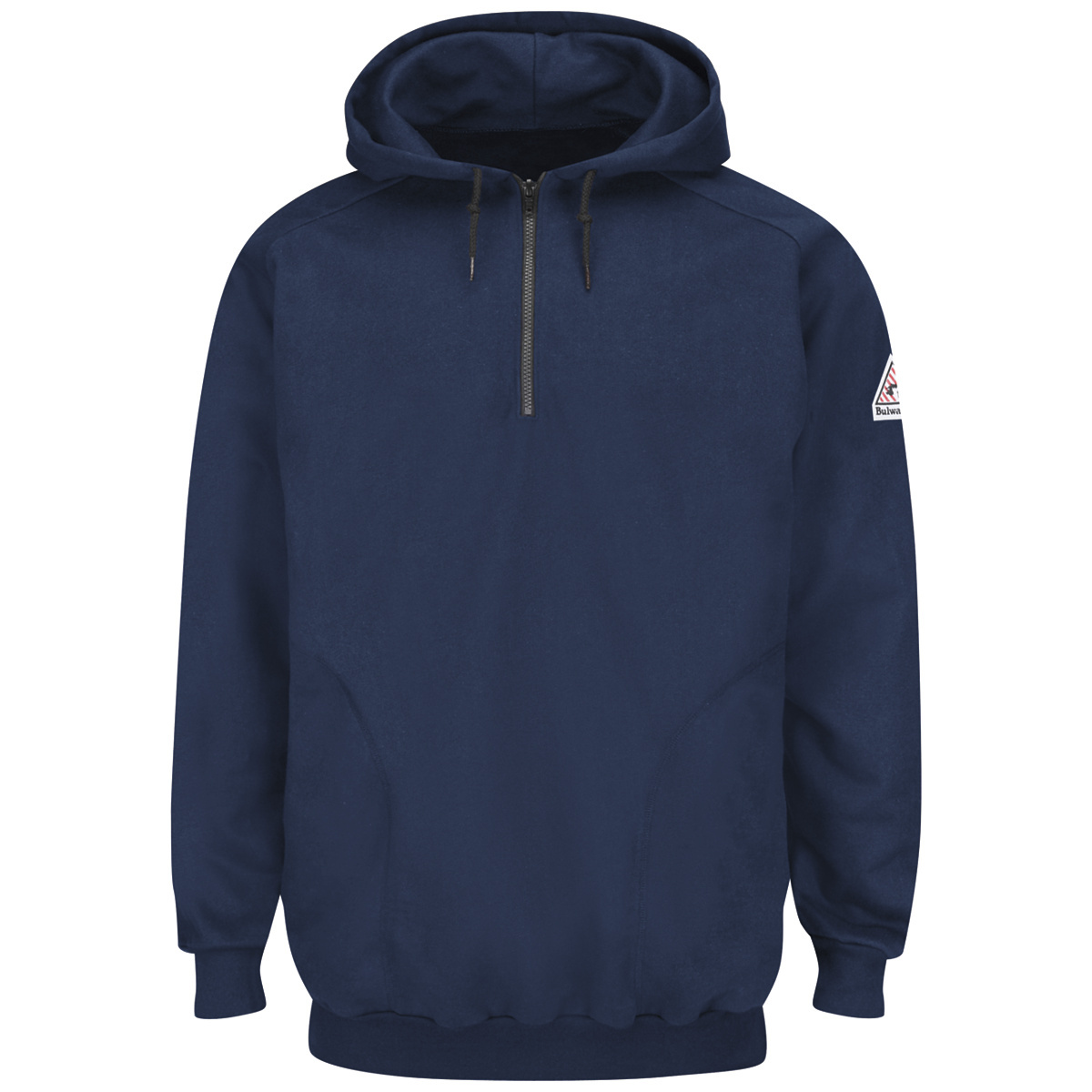 Bulwark® 4X Tall Navy Blue Cotton/Spandex Brushed Fleece Flame Resistant Hooded Sweatshirt
