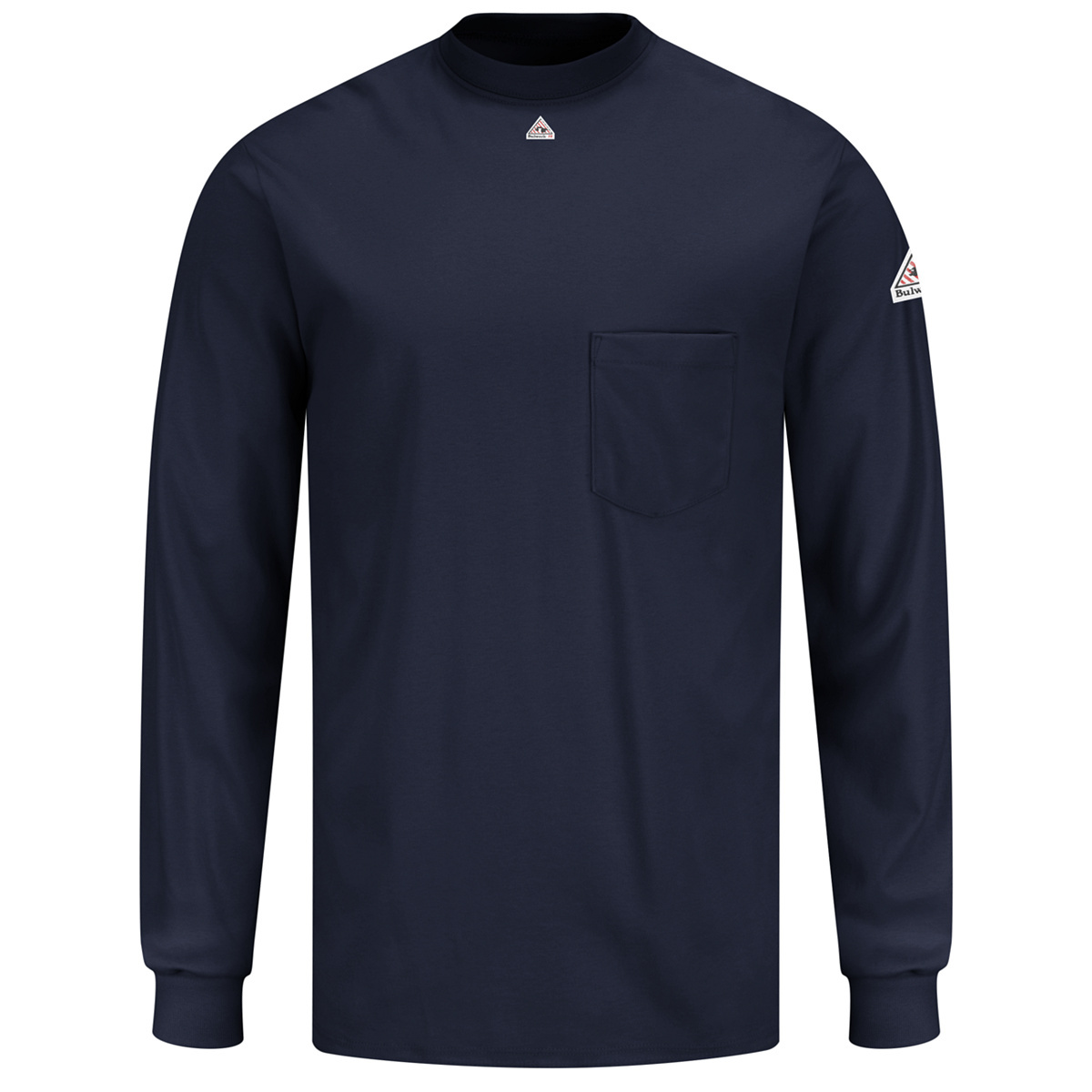 Bulwark® Large Regular Navy Blue EXCEL FR® Interlock FR Cotton Flame Resistant Shirt