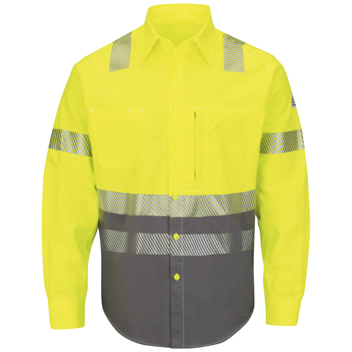 Bulwark 3X Tall HiViz Yellow And Gray Westex Ultrasof R30SLB4HGLN3XL for sale online at autumn supply