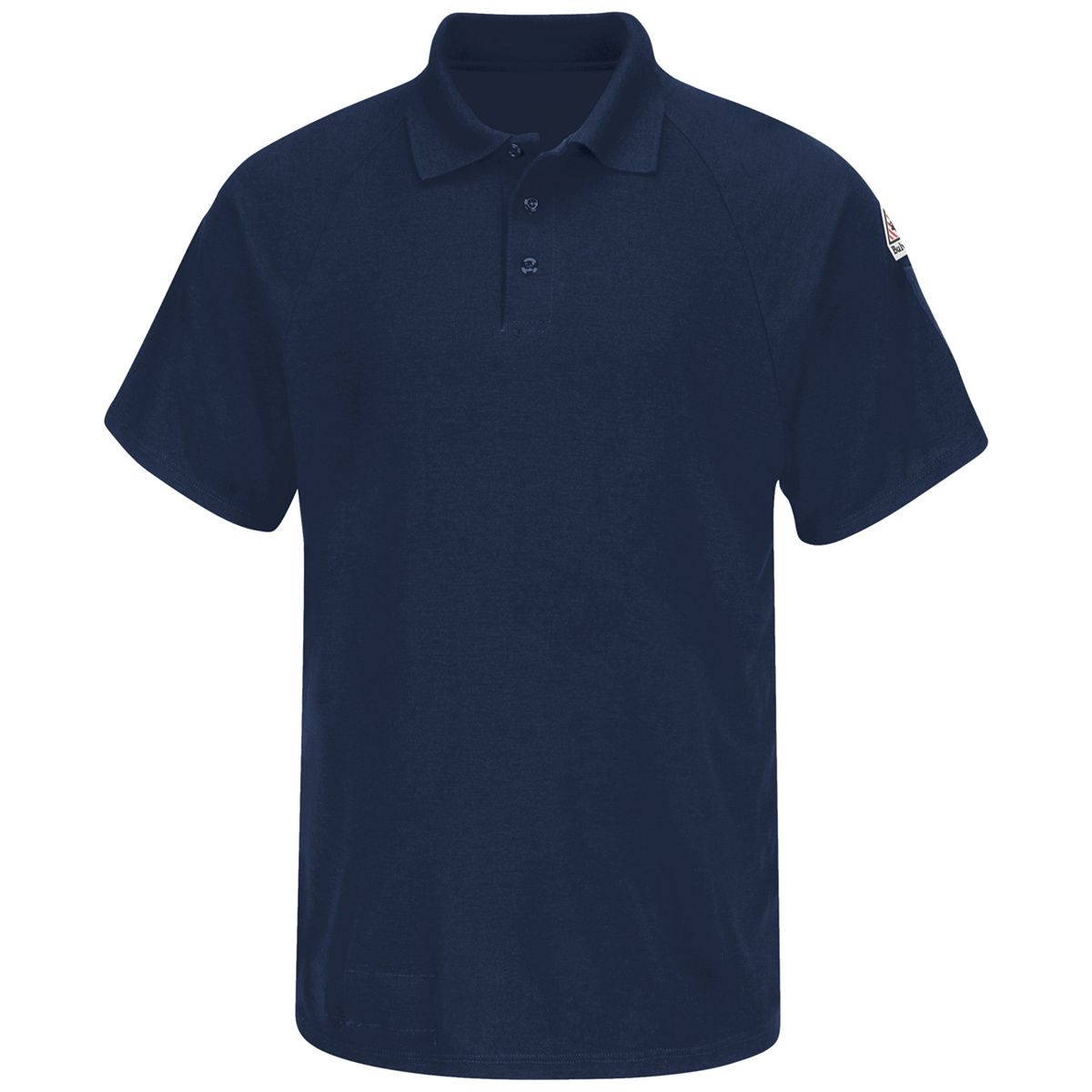 Bulwark® 3X Tall Navy Blue Swiss Pique/Modacrylic/Lyocell/Aramid Flame Resistant Polo With Button Front Closure