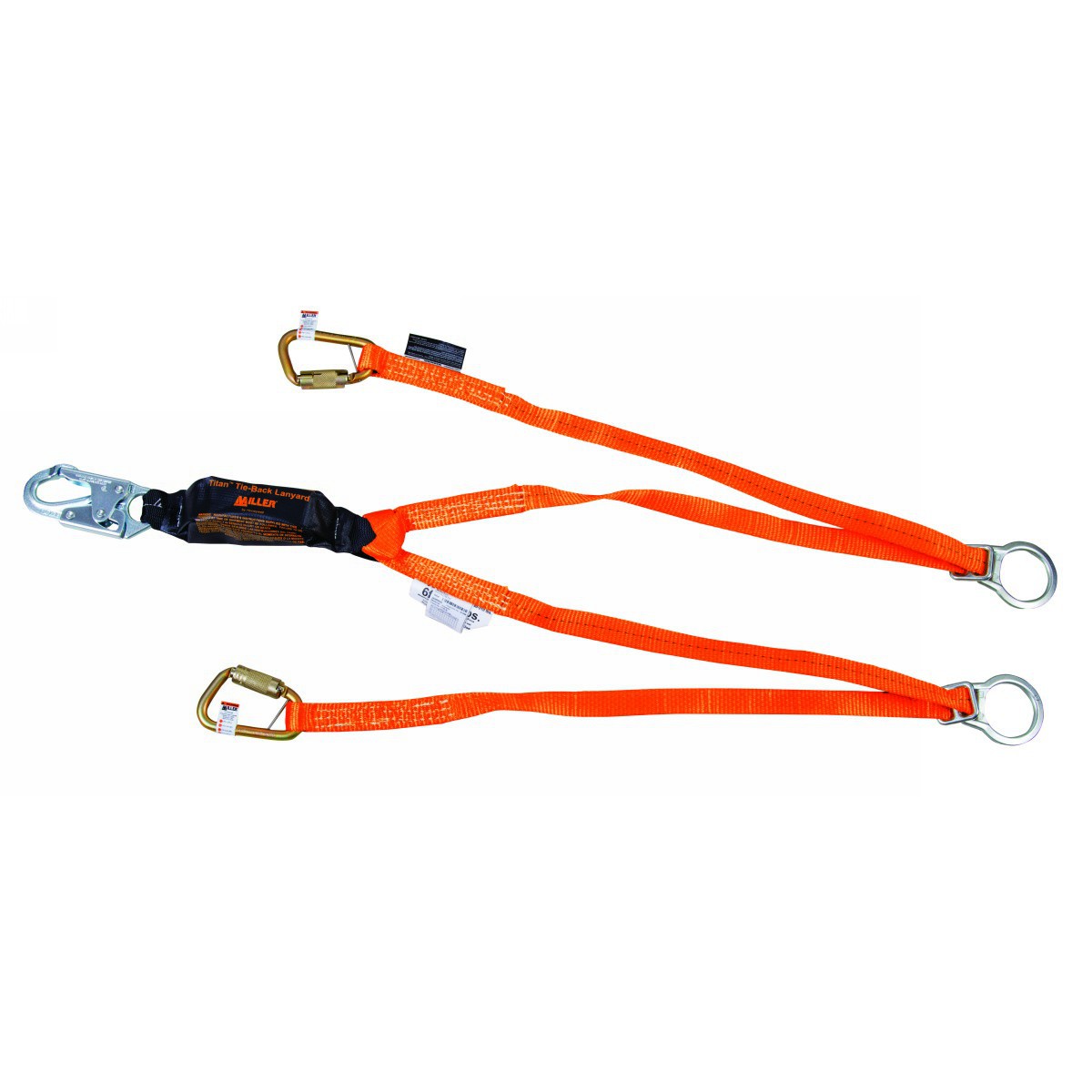 Honeywell Miller® Titan™ II 6' Hi-Viz Tie-Back Shock Absorbing Lanyard