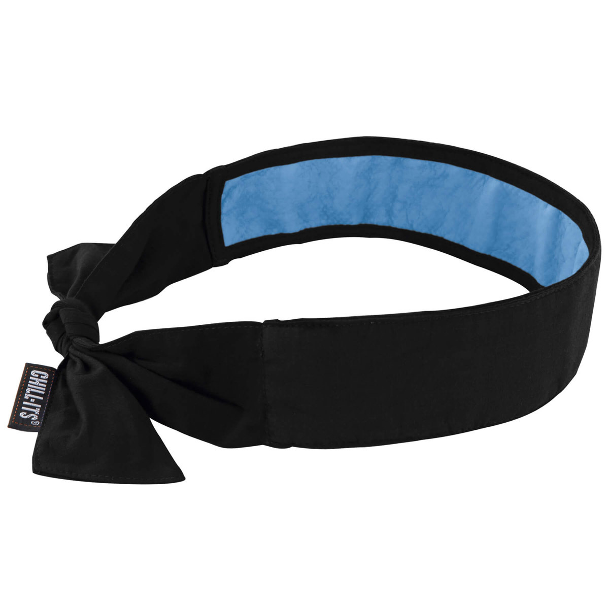 Ergodyne Black Chill-Its® 6700CT Cotton/PVA Evaporative Cooling Bandana