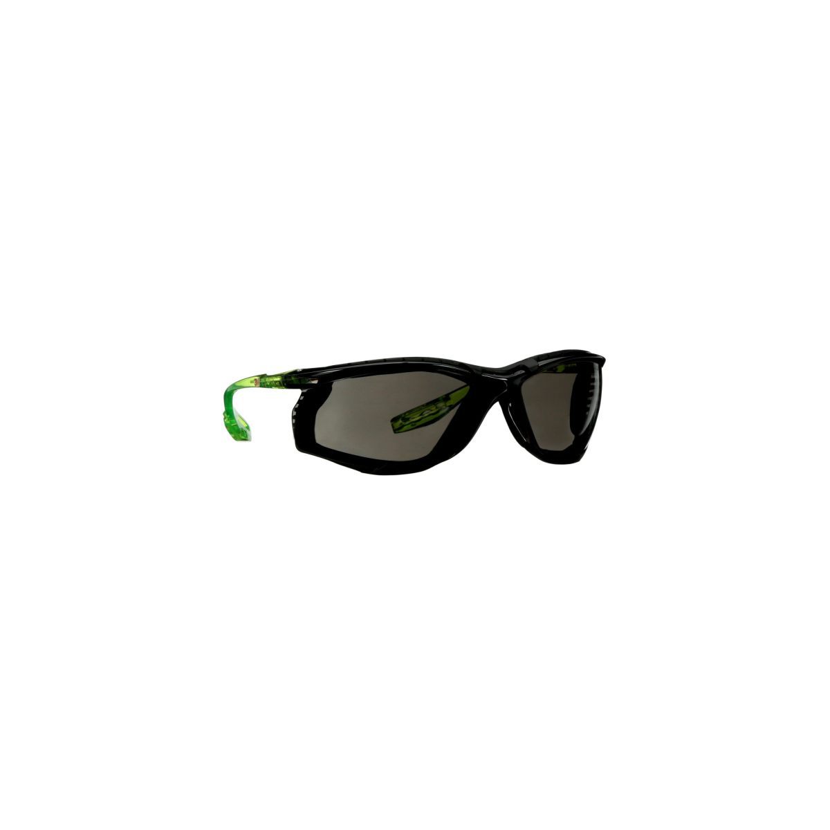 3M™ Solus™ CCS Series Black And Bright Green Safety Glasses With Gray Scotchgard™ Anti-Fog/Anti-Scratch Lens And Foam Gasket (Av
