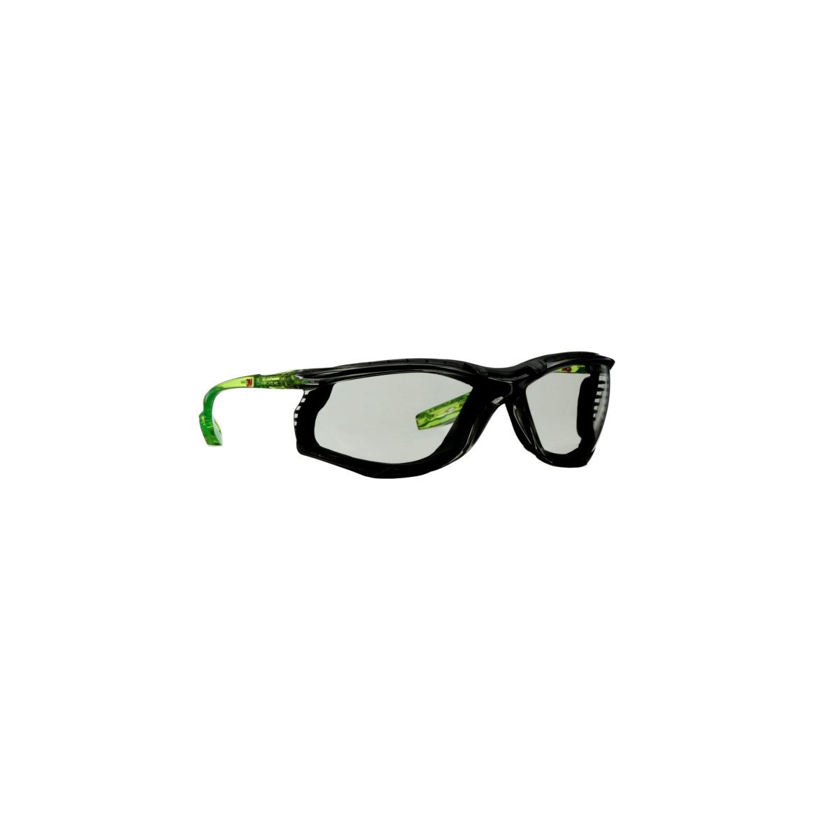 3M™ Solus™ CCS Series Gray And Bright Green Safety Glasses With Gray Scotchgard™ Anti-Fog/Anti-Scratch/Indoor/Outdoor Lens And F
