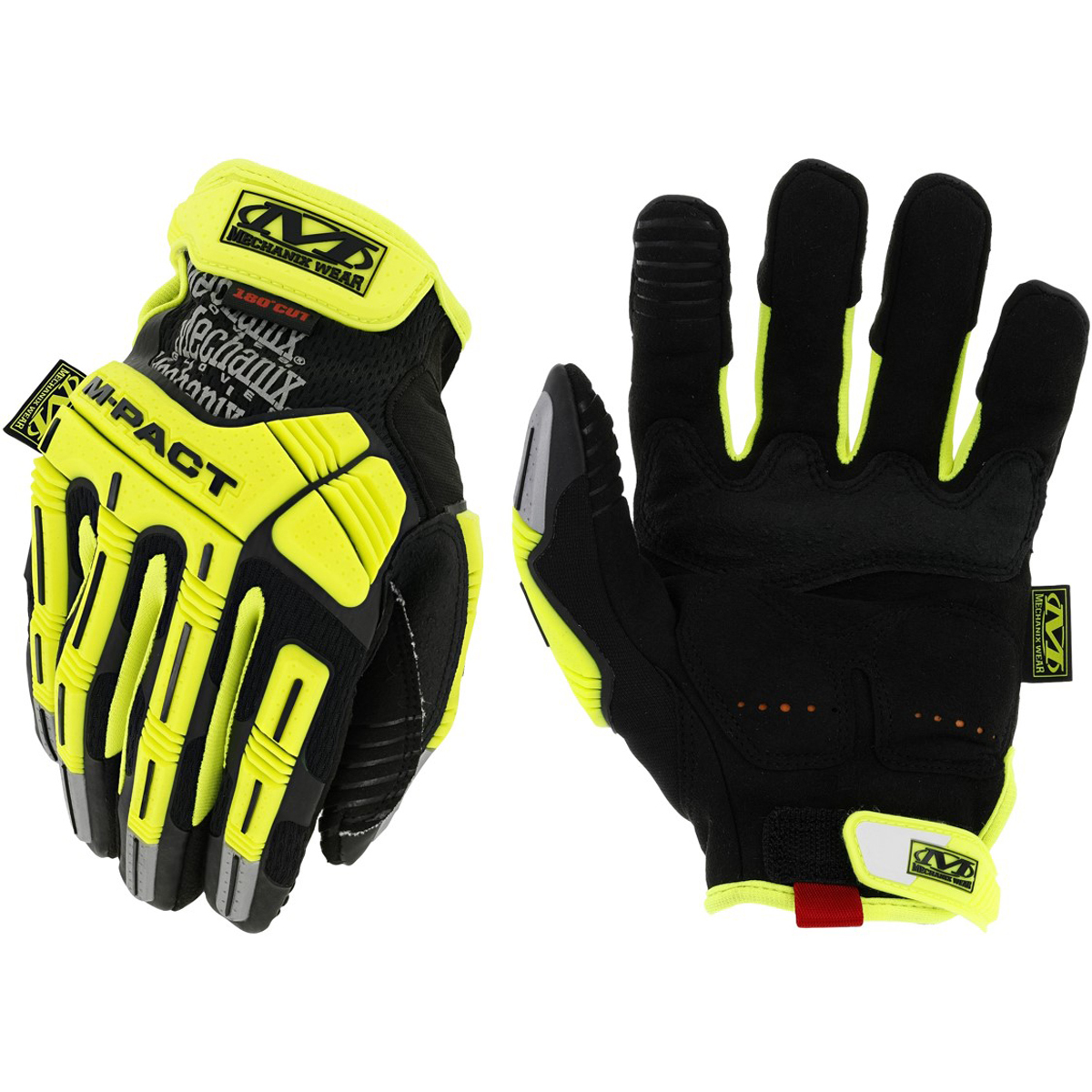 Mechanix Wear® Size 12 M-Pact® E5 Armortex® And TrekDry® And D3O® Hi-Viz Cut Resistant Gloves