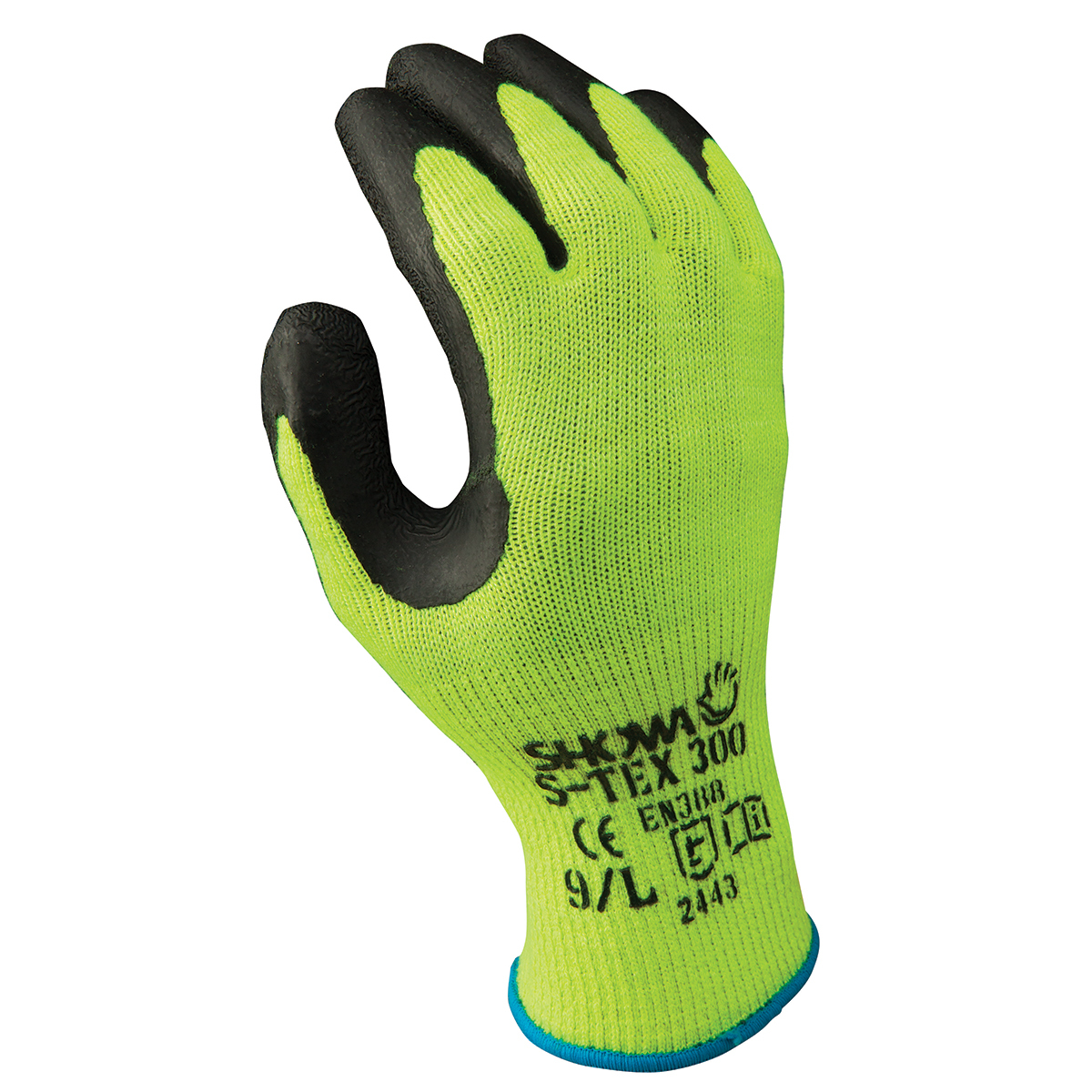 SHOWA® S-TEX® 300 10 Gauge Hagane Coil® And Polyester And Stainless Steel Cut Resistant Gloves With Rubber Coating